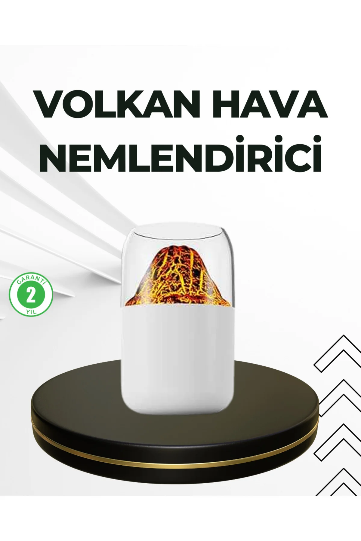 Usb Şarjlı Volkanik Tasarımlı Buhar Makinesi