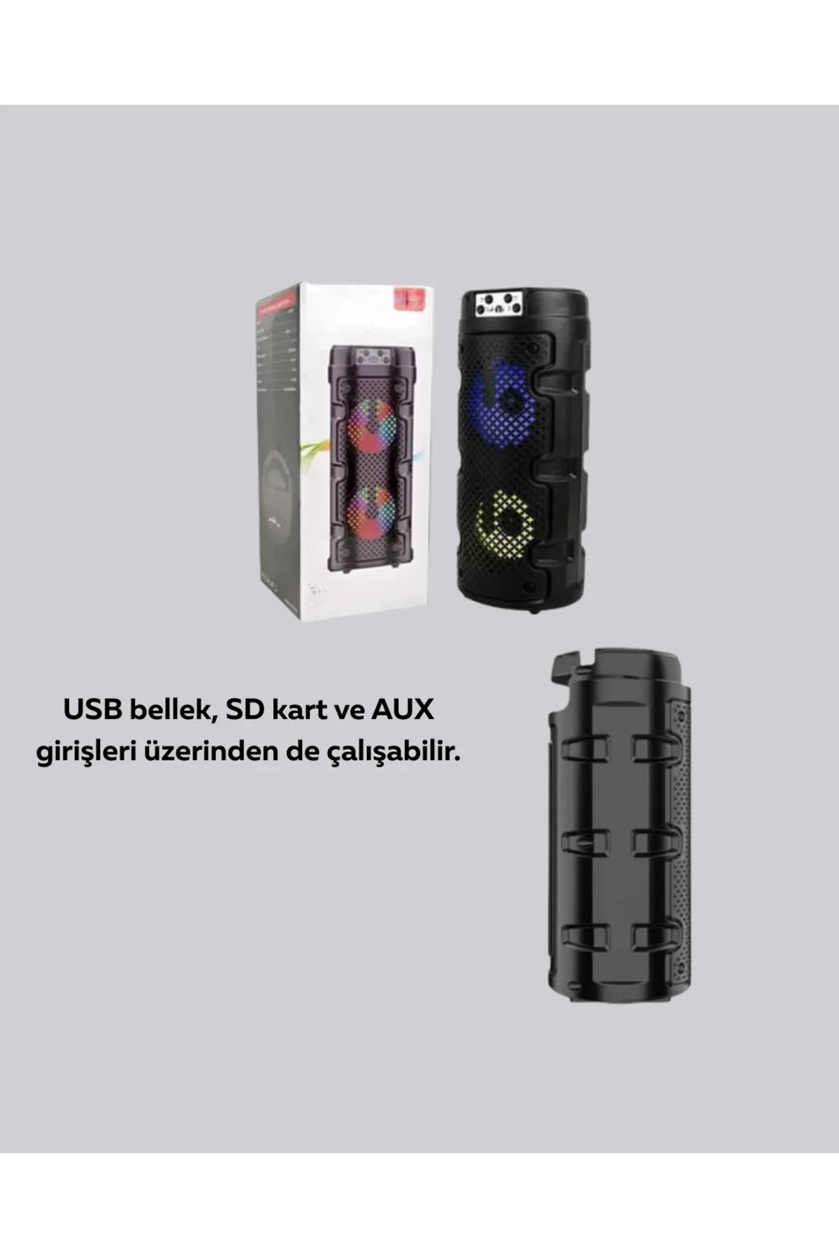 Usb, Sd Kart Ve Aux Girişli Taşınabilir Hoparlör