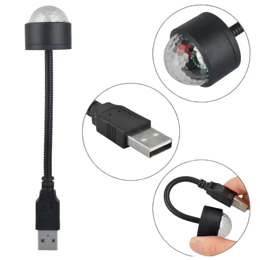 USB Sese Duyarlı 8 Farklı Mod Işıklı LED Atmosfer Işığı – Ambiyan