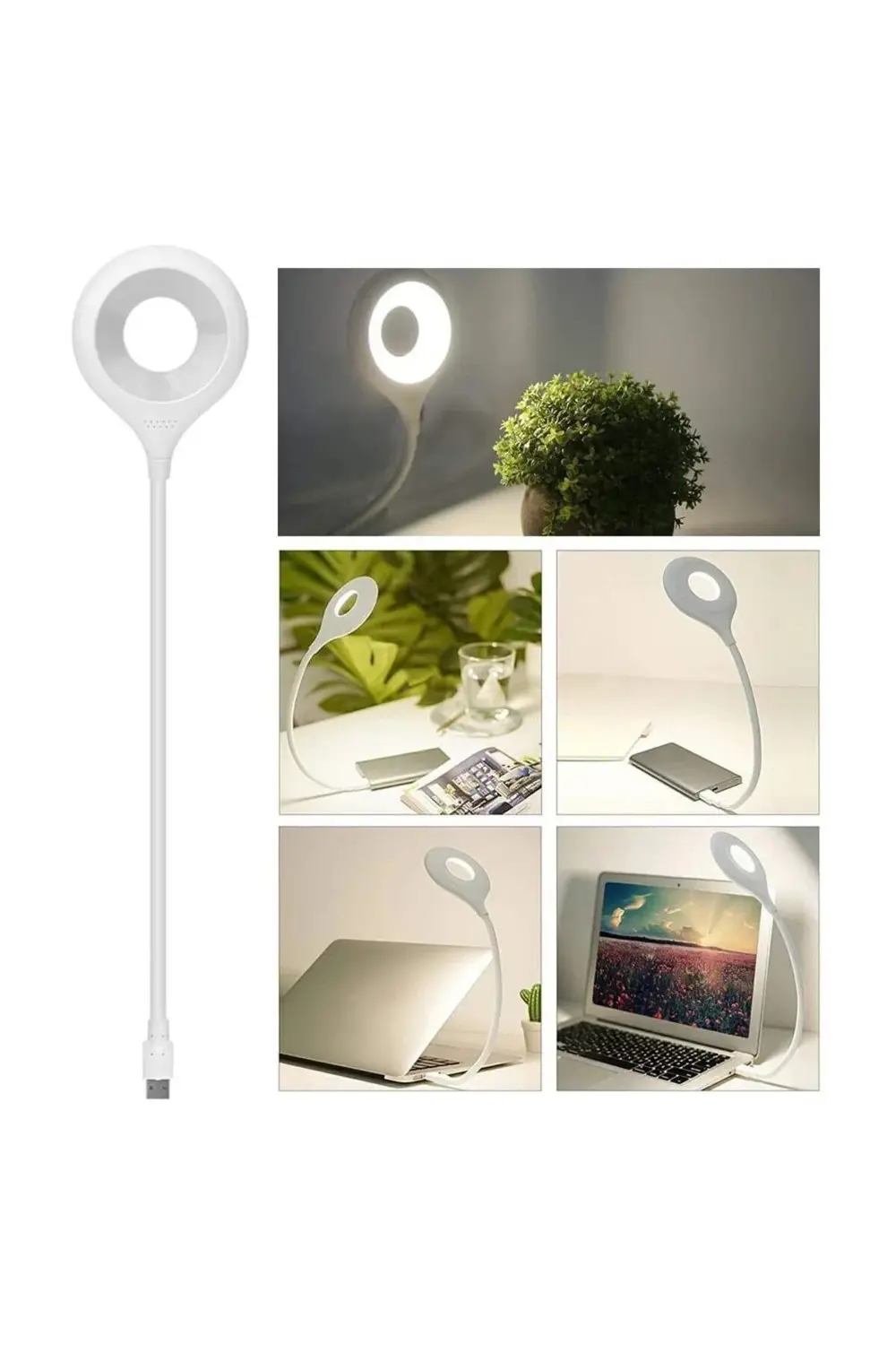 Usb Sesli Komutla Çalışan Akıllı Taşınabilir LED Lamba Esnek Boyu