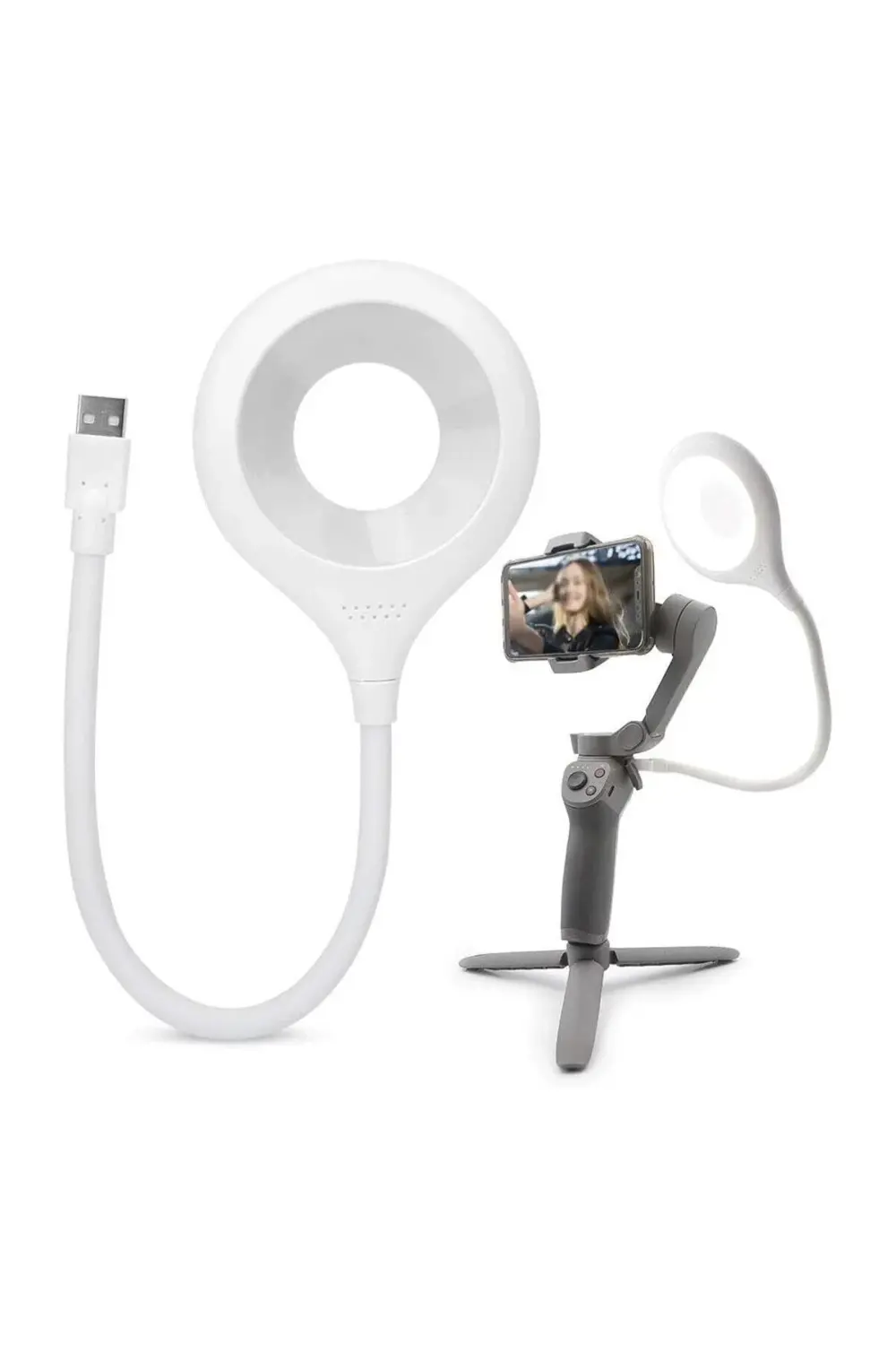 Usb Sesli Komutla Çalışan Akıllı Taşınabilir LED Lamba Esnek Boyu