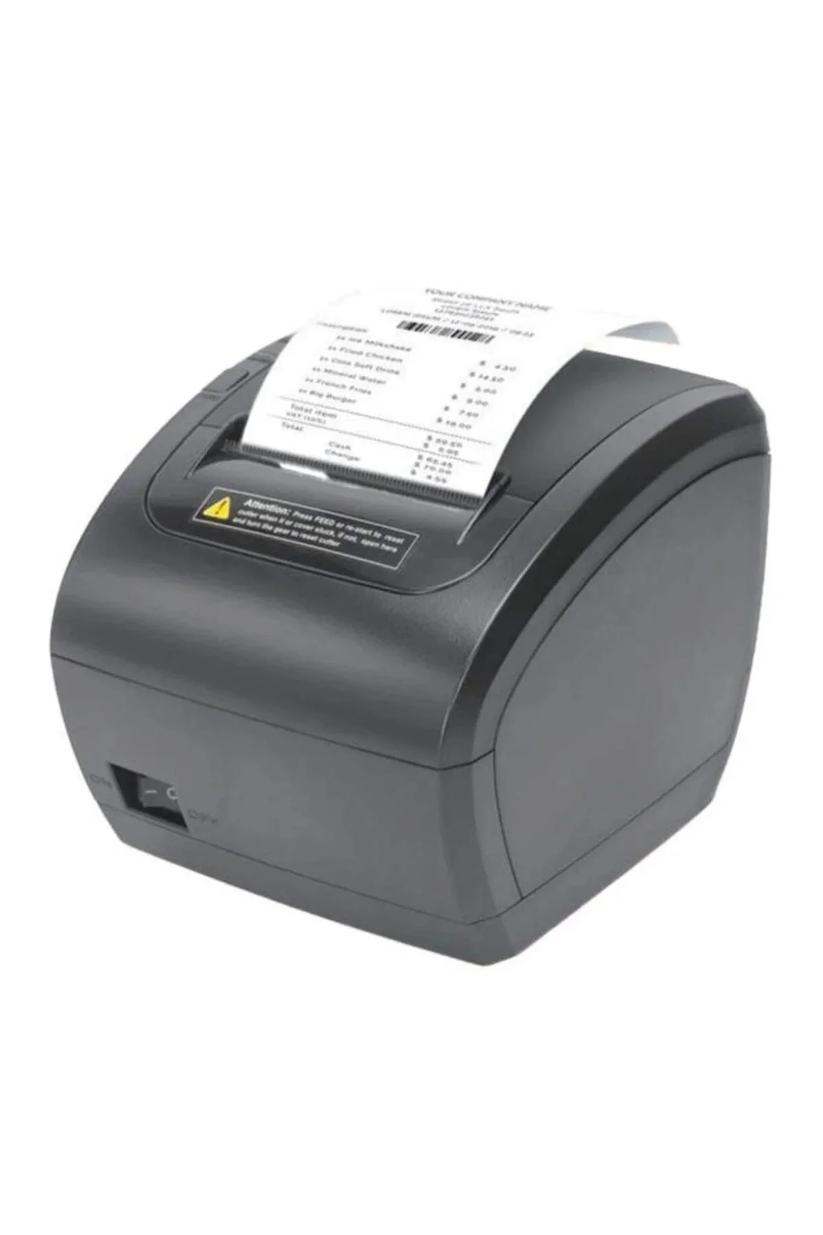 USB termal barkod etiket yazıcı siyah 2 yıl garantili 220-240V 50/60Hz C/F prizli