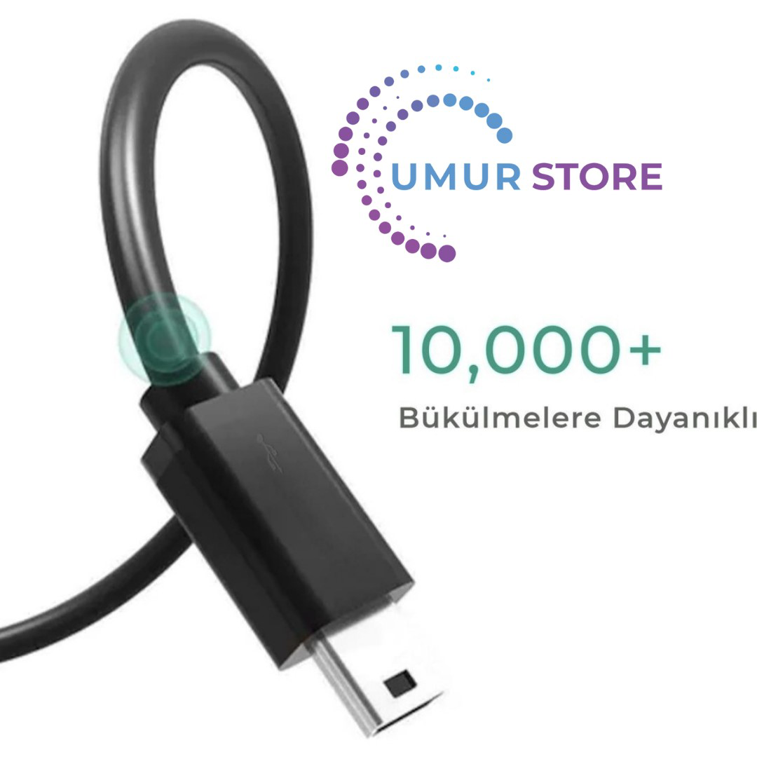 USB to Mini Uyumlu Data ve Şarj Kablosu