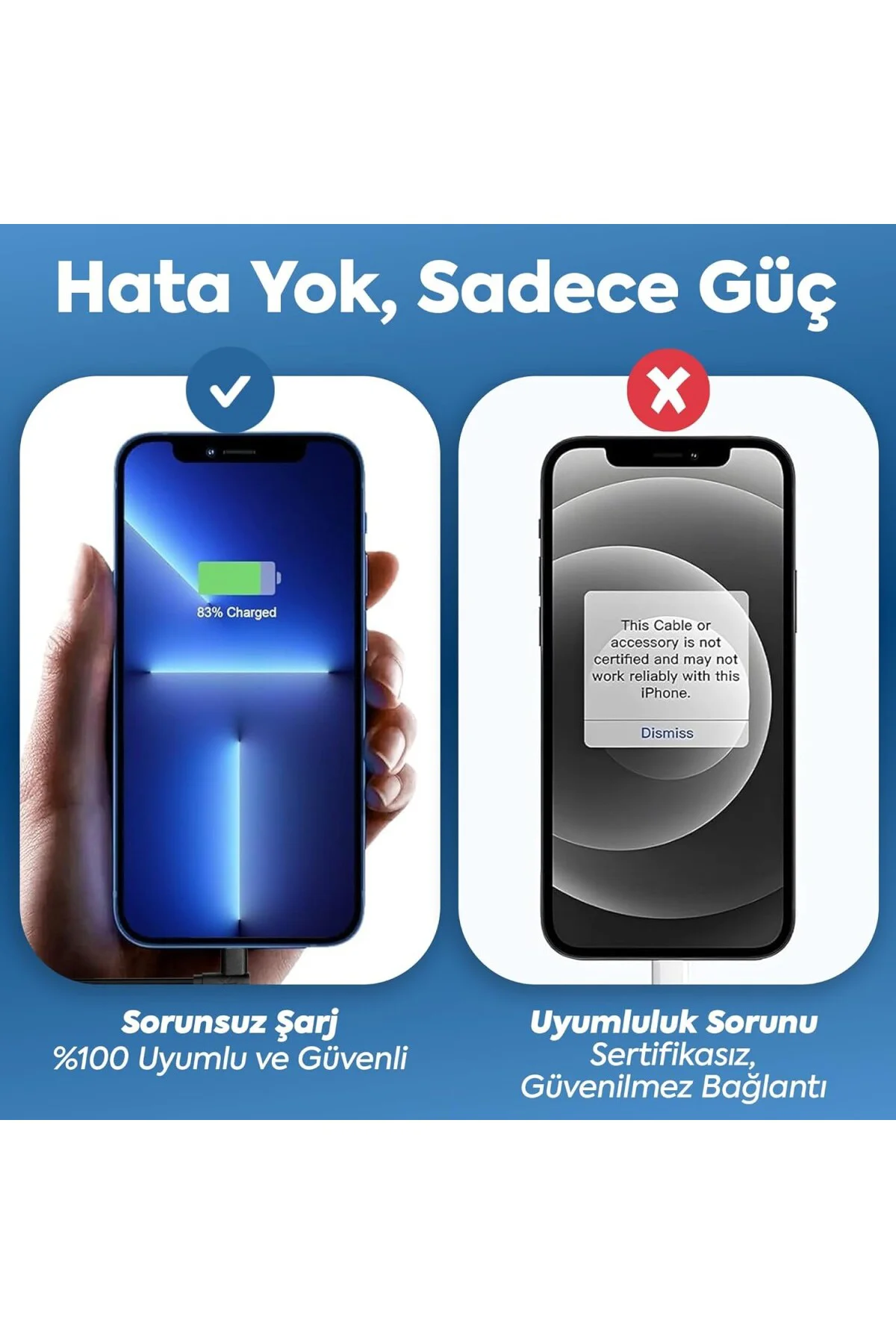 USB to Type-C ile Uyumlu iPhone ve Samsung ile Uyumlu Hızlı Şarj ve Data Kablosu 100 cm (Siyah)