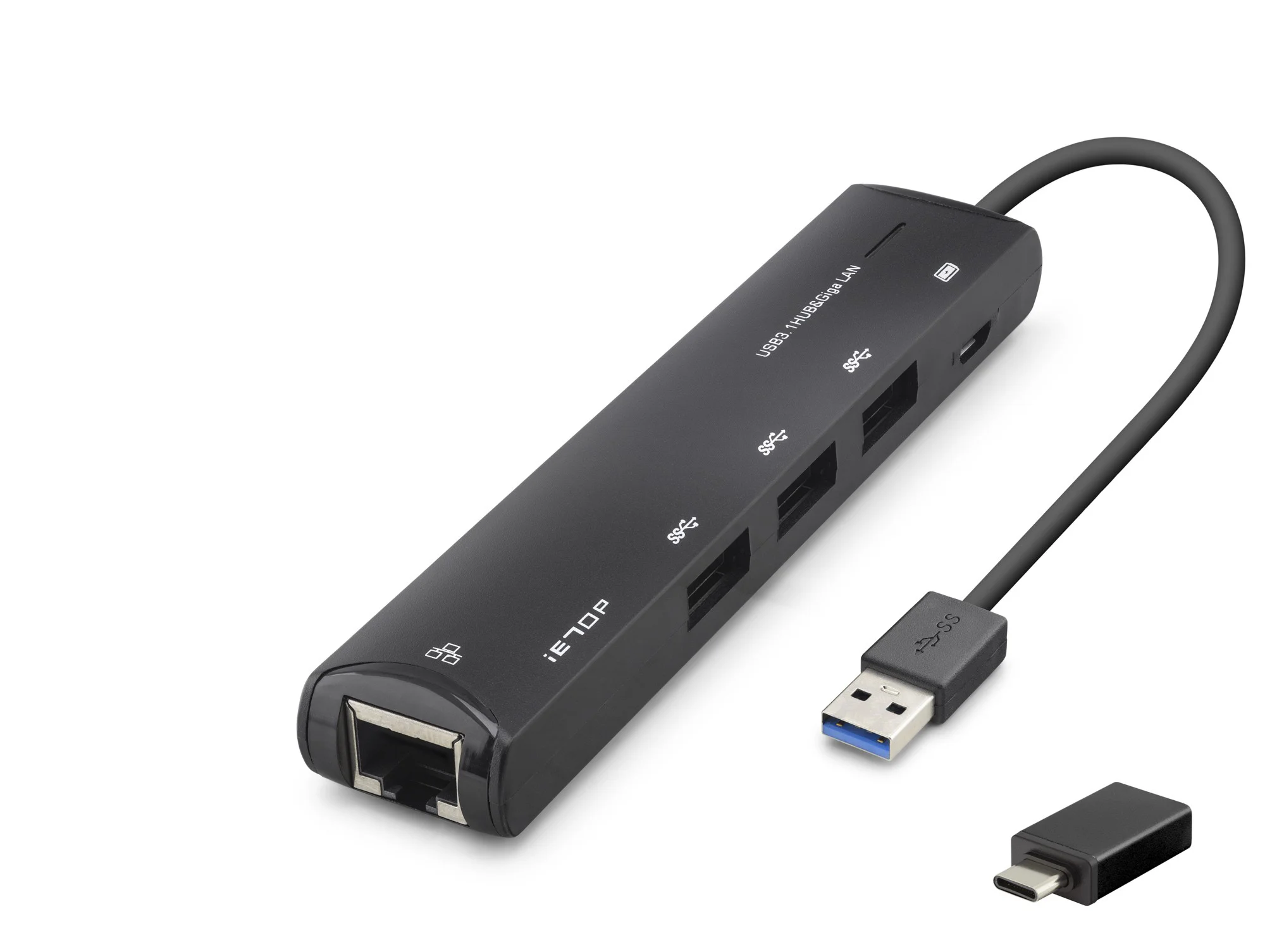 Usb Type-c 3.2 Gen1 Hub Gigabit Lan 4 Port 5 Gbps Siyah HDX7897