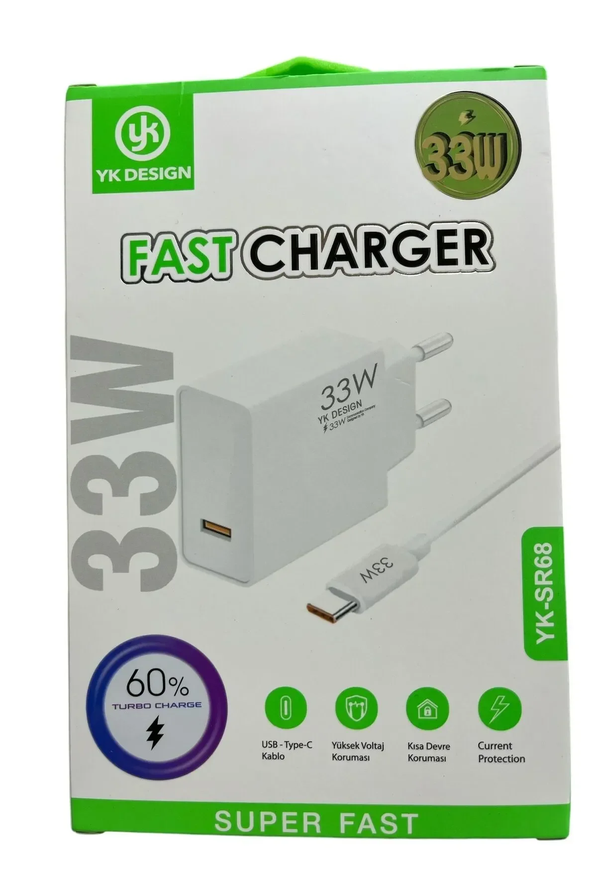 Usb Type-c 33w Şarj Aleti Yk-sr68 Bx40 Fiyatı, Yorumları ve Özellikleri