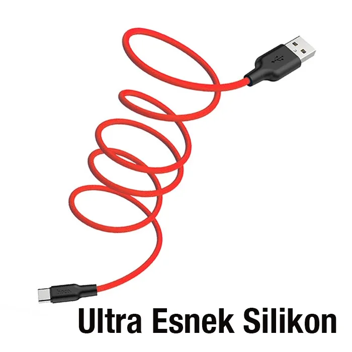 USB Type-C 3A Hızlı Şarj Kablosu – 1 Metre Silikon Data Kablosu