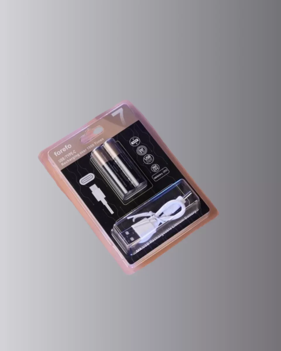 USB Type-C AAA Lityum Pil - 1000+ Şarj Döngüsü, 1.5V Çıkış ve Hızlı Şarj