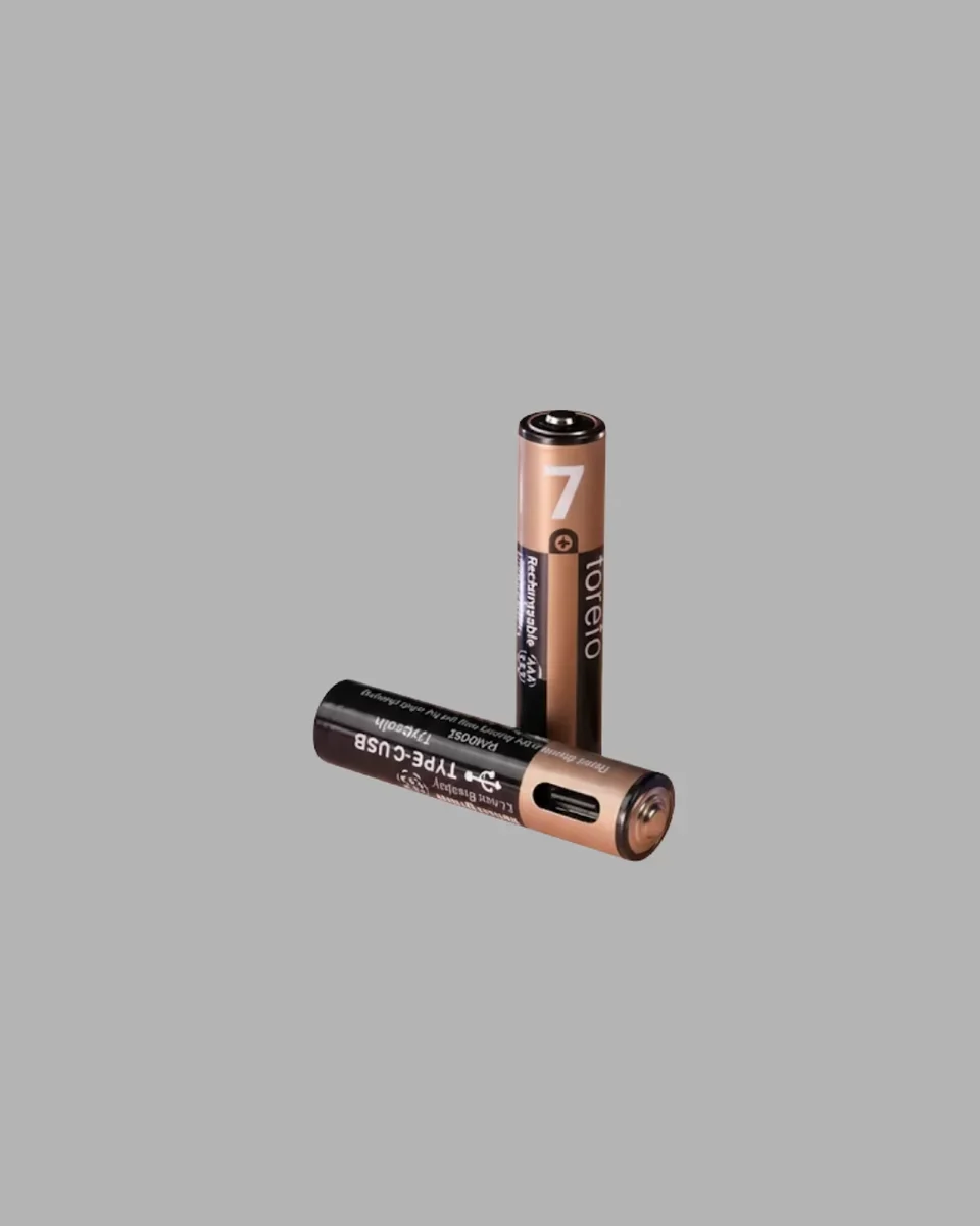 USB Type-C AAA Lityum Pil - 1000+ Şarj Döngüsü, 1.5V Çıkış ve Hızlı Şarj