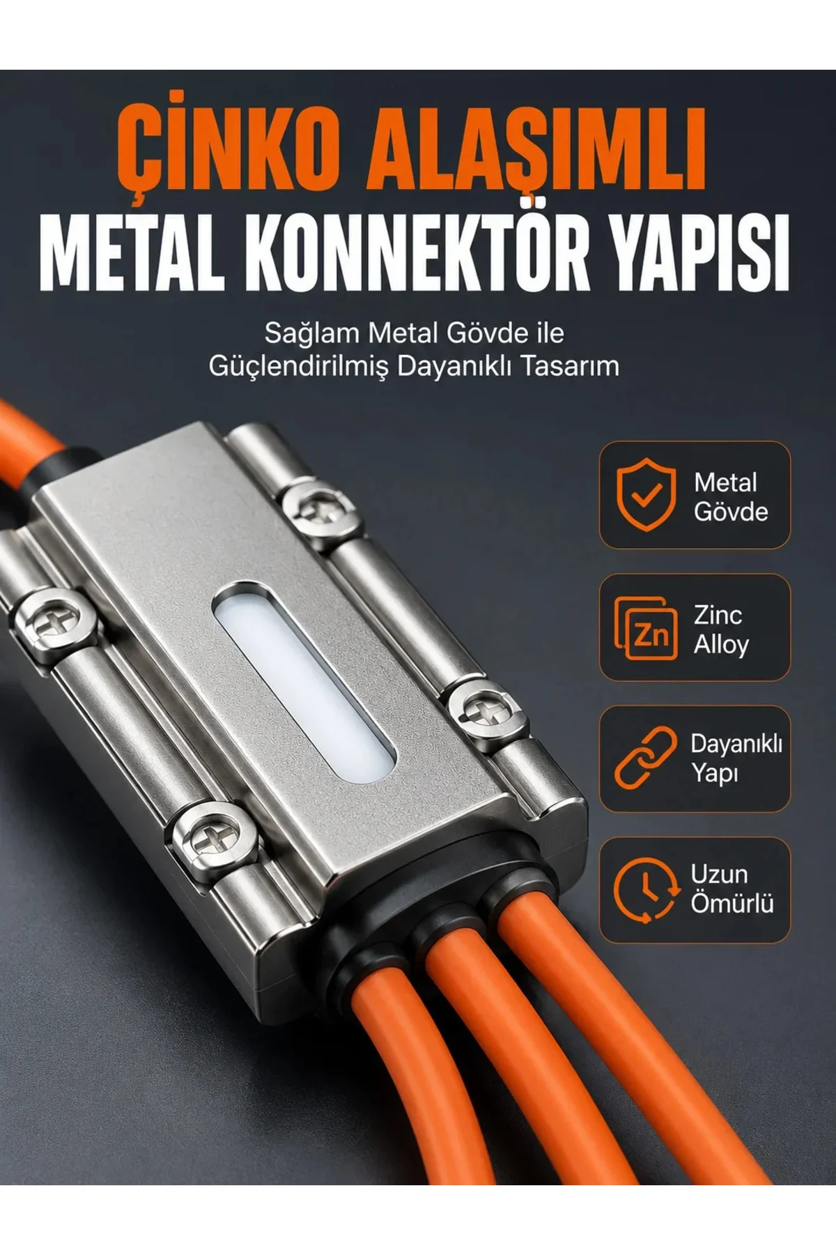 USB Type-C, Lightning ve cro USB Uyumlu 3'ü 1 Arada Hızlı Şarj Kablosu USB Type-C, Lightning ve cro USB Uyumlu 3'ü 1 Arada Hızlı Şarj Kablosu