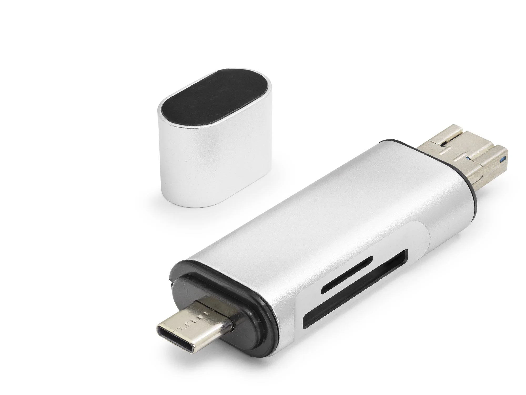 Usb Type-c Otg Kart Okuyucu Sd Microsd 480 Mbps Gri HDX7053