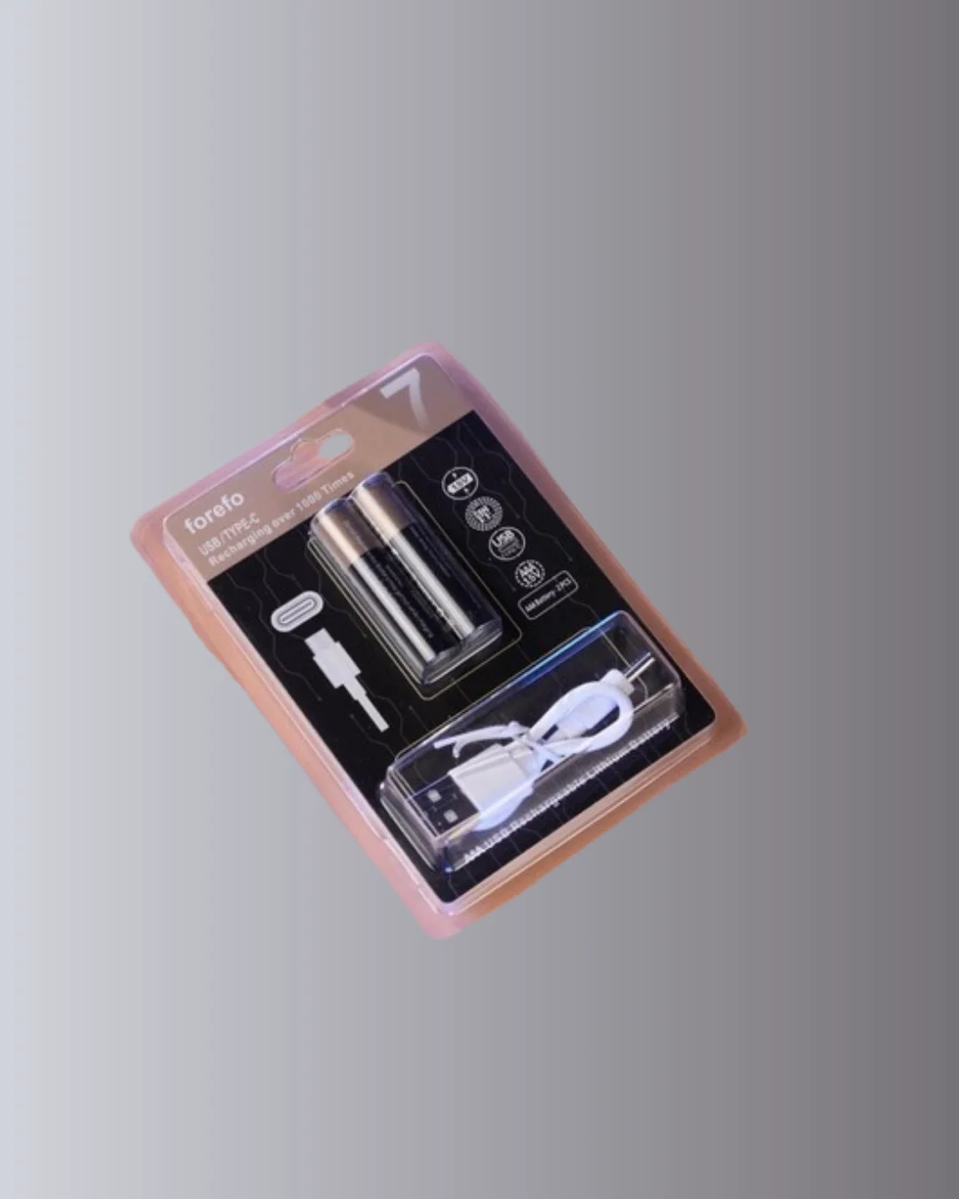 USB Type-C Şarjlı AAA Lityum Pil | 1.5V Sabit Voltaj, 1000+ Şarj Döngüsü ile Uzun Ömür