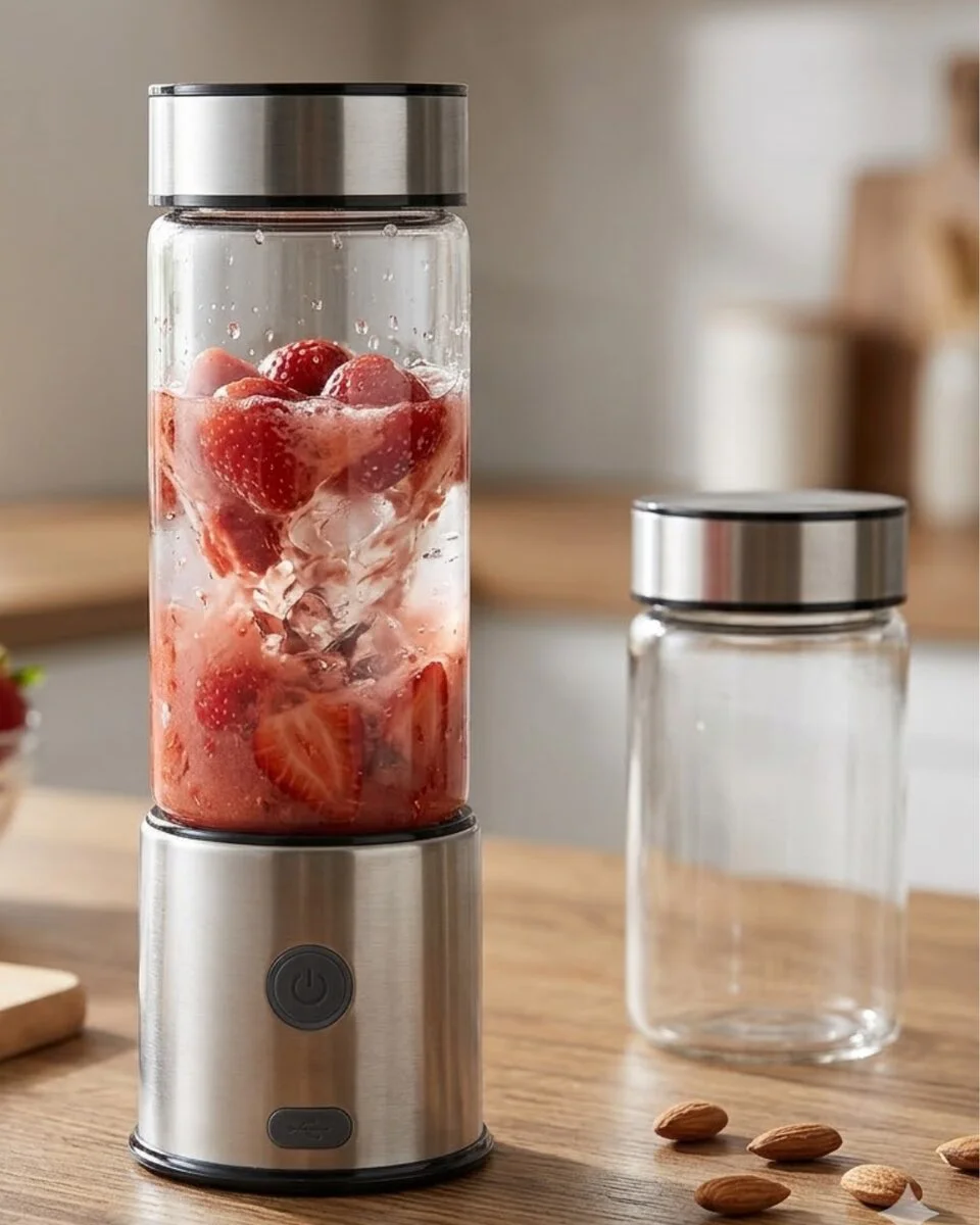 USB Type C Şarjlı Cam Blender 6 Bıçaklı Smoothie ve Shake Blender Fiyatı, Yorumları ve Özellikleri