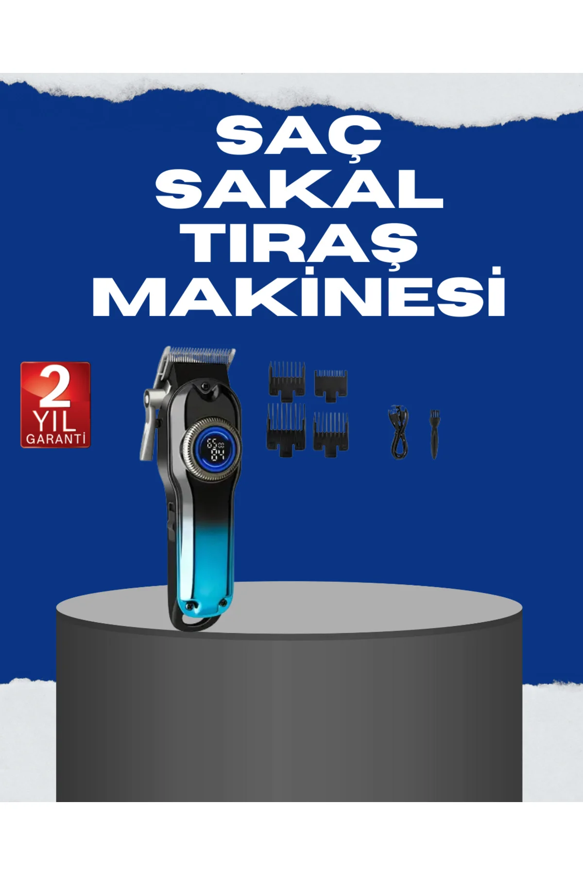 USB Type-C Şarjlı Kablosuz/Kablolu Erkek Tıraş Makinesi