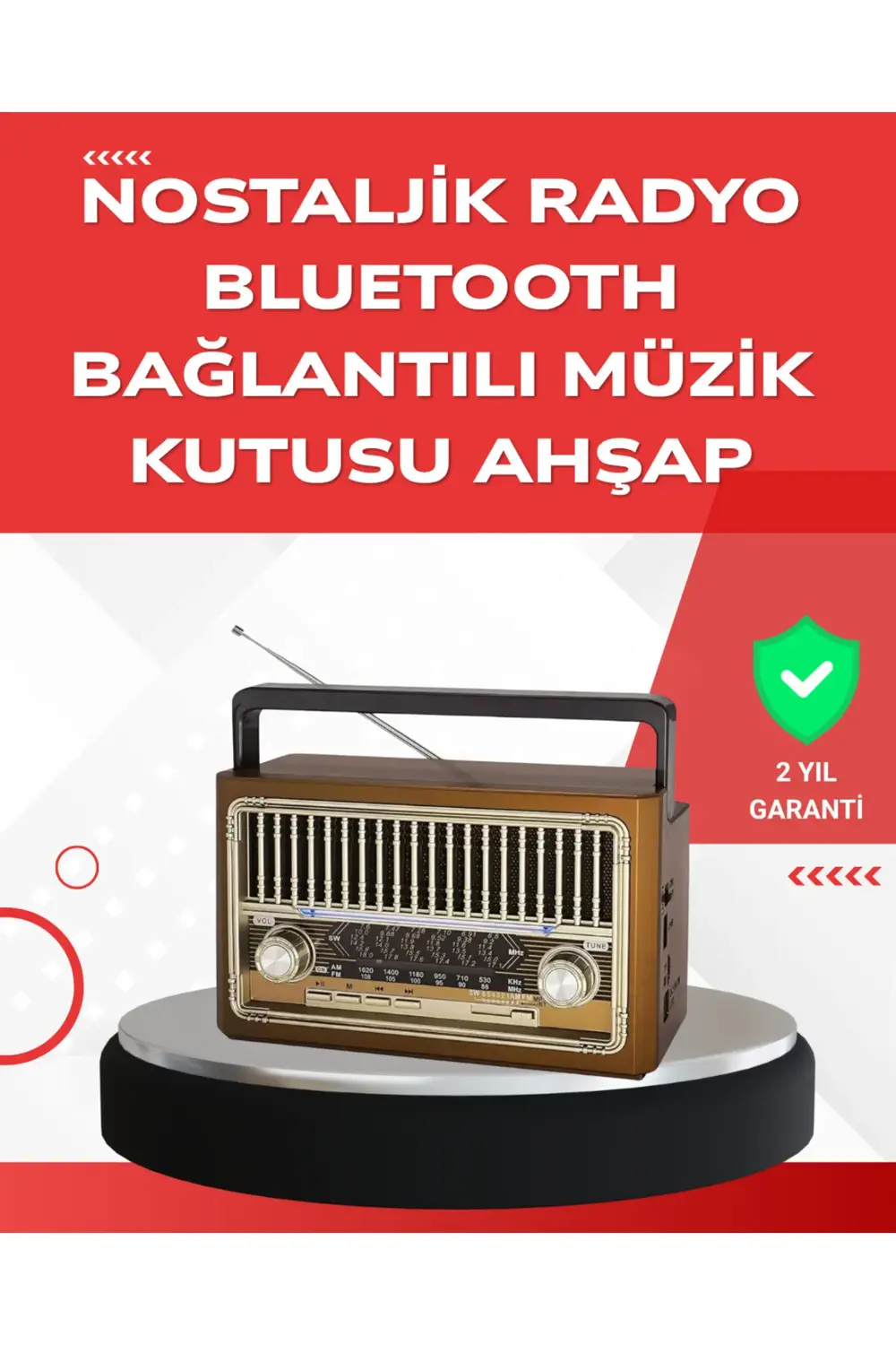 USB ve Hafıza Kart Girişli Radyo Hoparlör