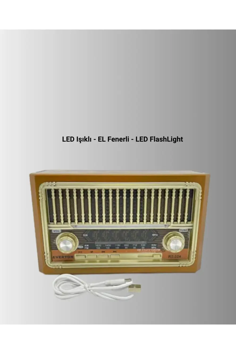 USB ve Hafıza Kart Girişli Radyo Hoparlör