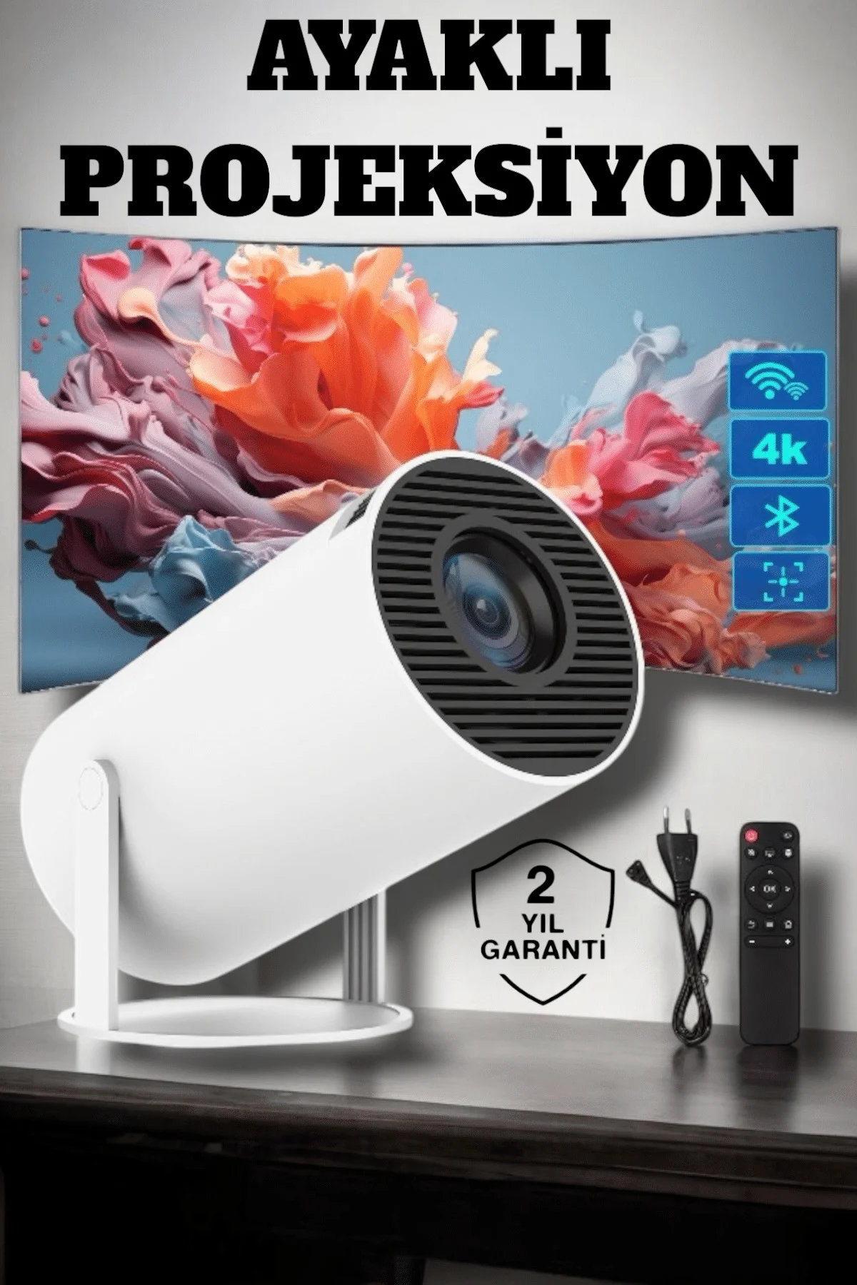 USB ve Kablosuz Bağlantı Özellikli 5000 Saat Ampul Ömürlü Projeks