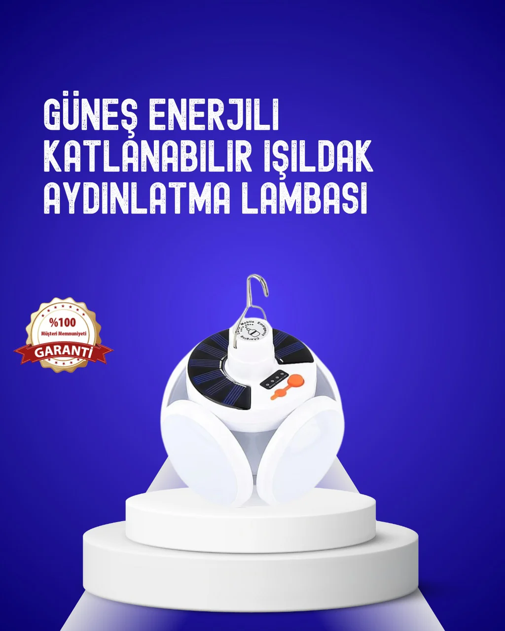 Usb Ve Solar Şarjlı Katlanabilir 5 Taraflı Led Lamba Diğer