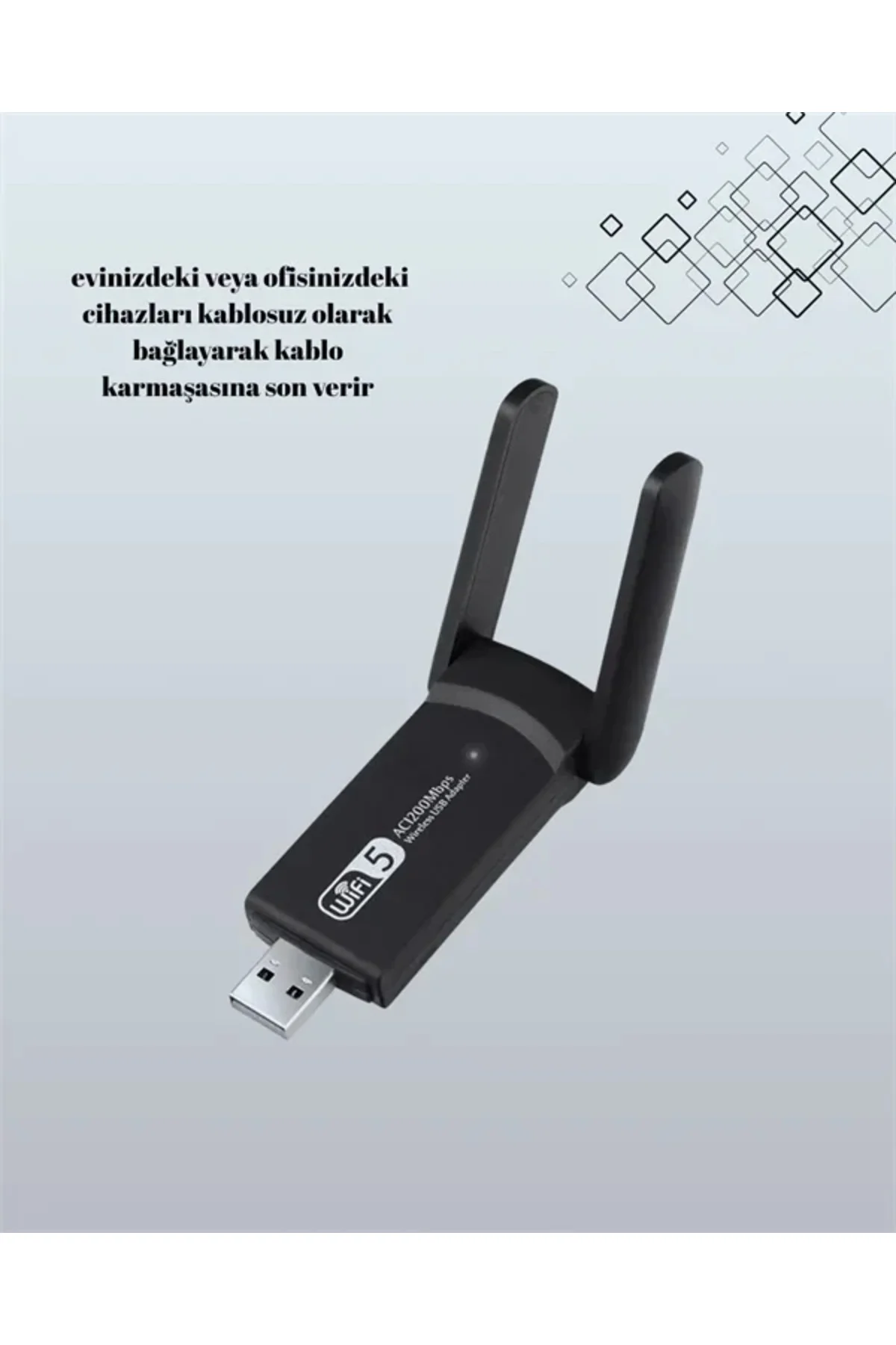 USB WiFi Adaptör – 1200 Mbps Hız USB WiFi Adaptör – 1200 Mbps Hız