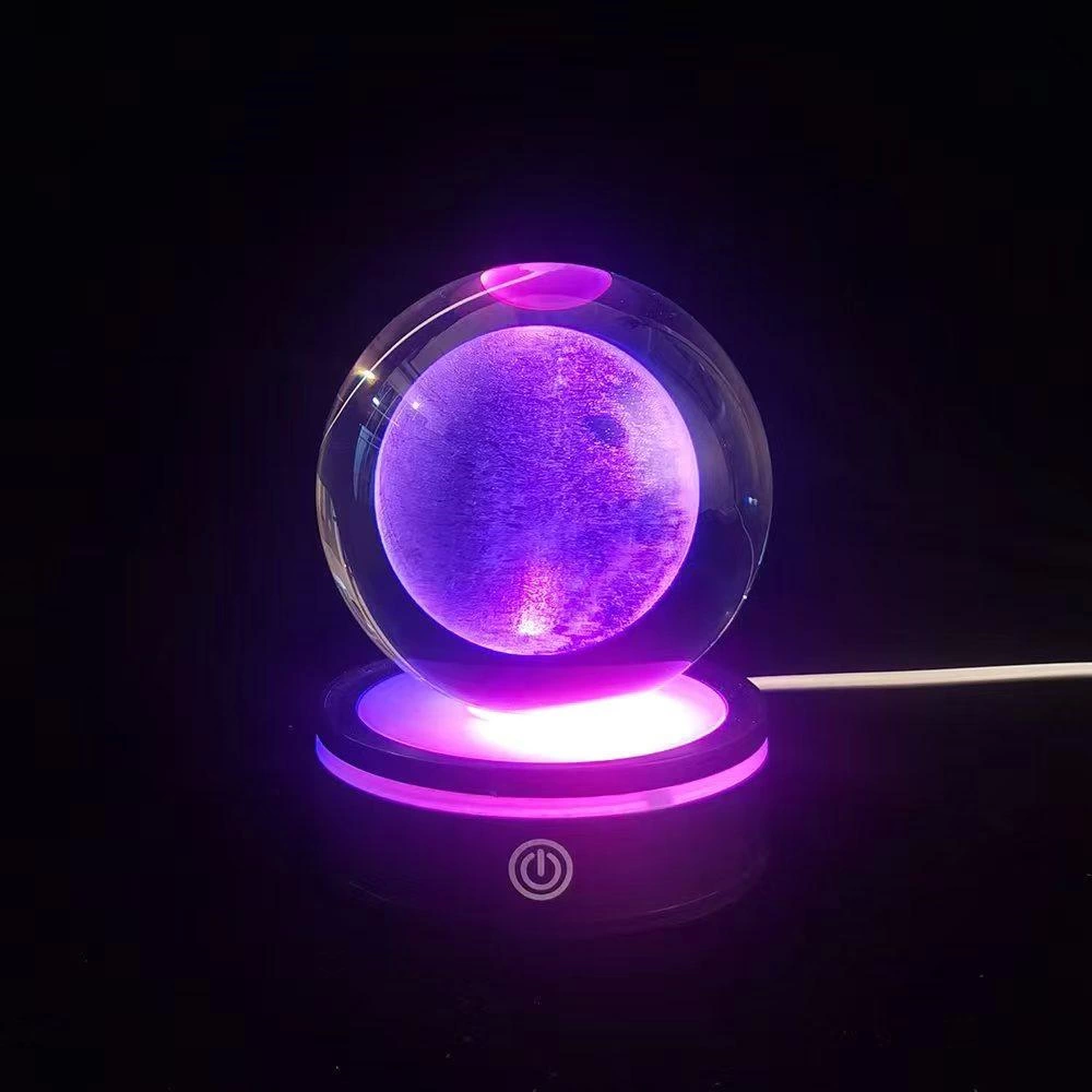 Usb&039li Plastik Altlıklı Dolunay Dönen Cam Küre Usb&039li Plastik Altlıklı Dolunay Dönen Cam Küre