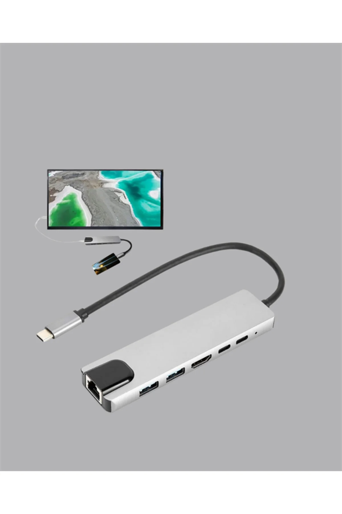 Usb‑C Çoklu Bağlantı Merkezi – 5 Gbps, 100‑240 V, Sağlam Eloksal Tasarım Usb‑C Çoklu Bağlantı Merkezi – 5 Gbps, 100‑240 V, Sağlam Eloksal Tasarım - Görsel 5