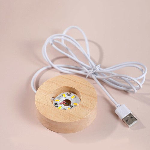 Just Cheap Store Usb'li Ahşap Altlikli Kalp Tasarimli Cam Küre