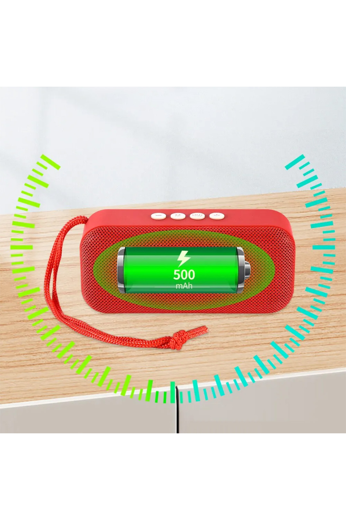 Ok Aksesuar Usb/Sd/Fm/Bluetooth Destekli Taşinabilir Wireless Hoparlör-516 Go