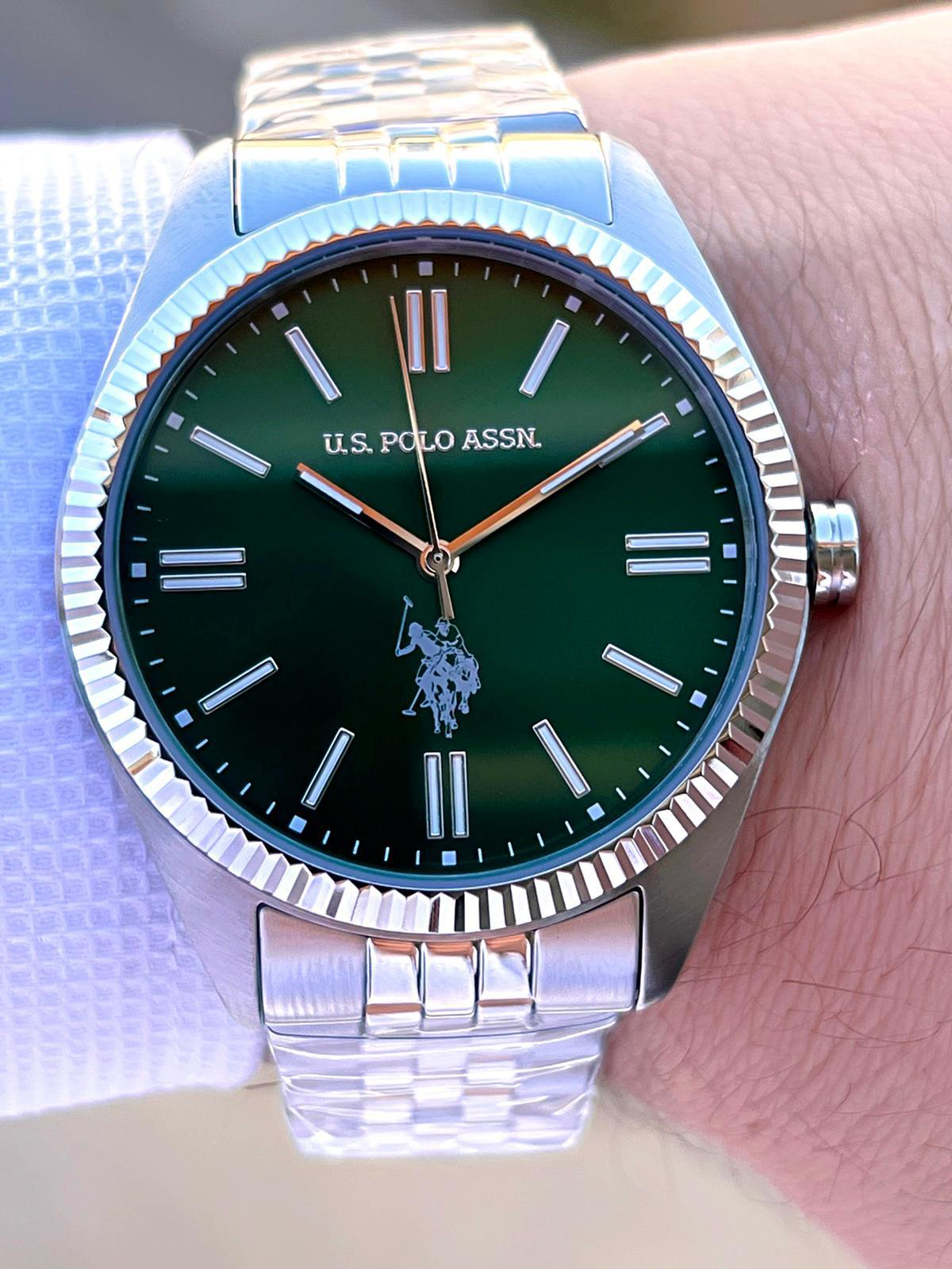 U.S.Polo Assn Çelik Kasa Ve Kordon 2 Yıl Garantili 3 Atm Suya Day