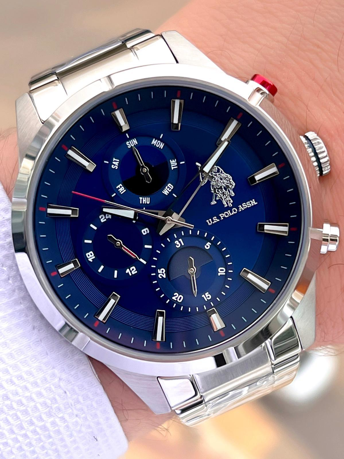 U.S.Polo Assn Çelik Kordon İç Fonksiyonları Aktif 5 Atm Suya Daya