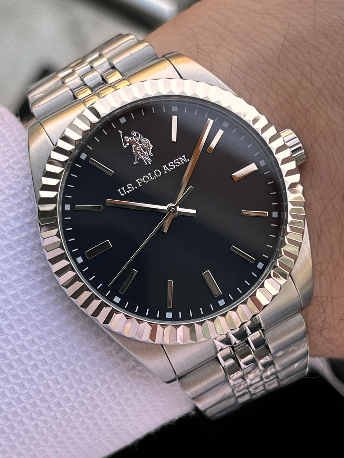 U.S.Polo Assn Çelik Kasa Ve Kordon 2 Yıl Garantili 5 Atm Suya Day