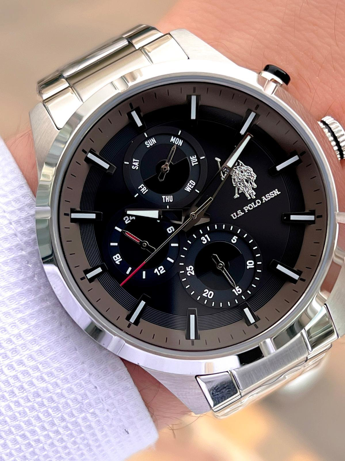 U.S.Polo Assn Çelik Kordon İç Fonksiyonları Aktif 5 Atm Suya Daya U.S.Polo Assn Çelik Kordon İç Fonksiyonları Aktif 5 Atm Suya Daya