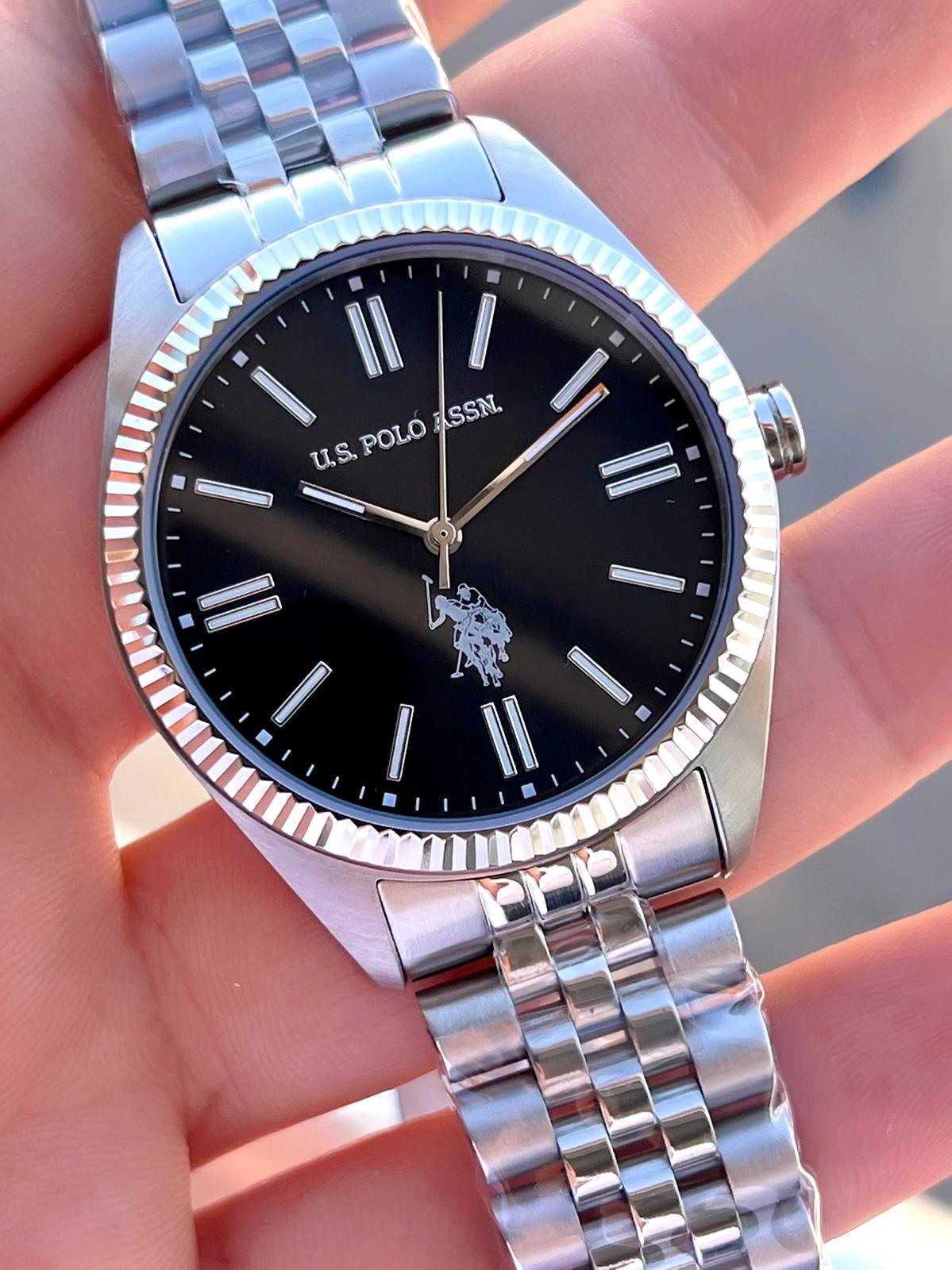 U.S.Polo Assn Çelik Kasa Ve Kordon 2 Yıl Garantili 3 Atm Suya Day