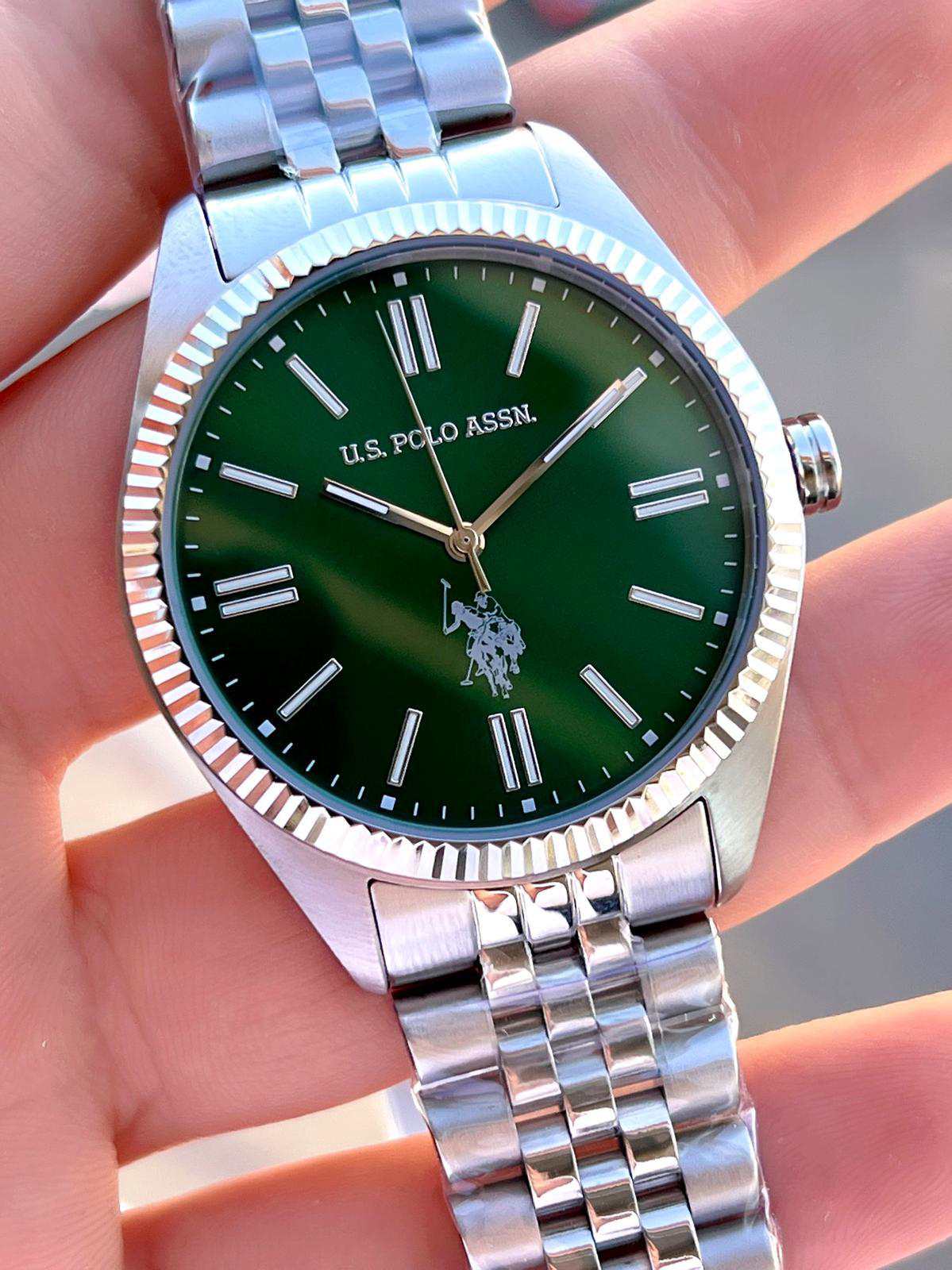 U.S.Polo Assn Çelik Kasa Ve Kordon 2 Yıl Garantili 3 Atm Suya Day