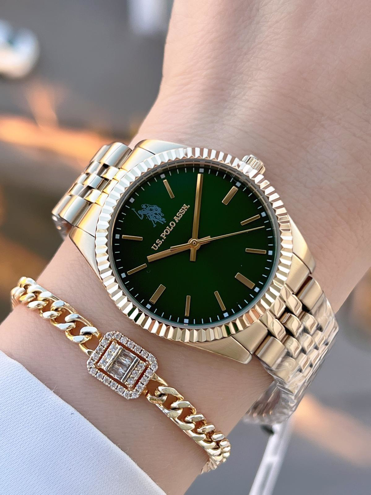 U.S.POLO ASSN Çelik Kordon 5 Atm Suya Dayanıklı Kadın Kol Saati+B U.S.POLO ASSN Çelik Kordon 5 Atm Suya Dayanıklı Kadın Kol Saati+B