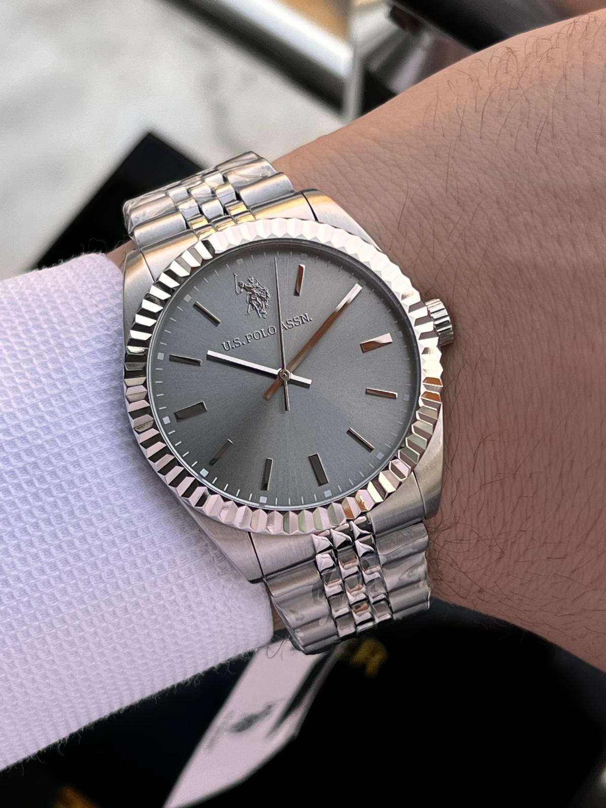 U.S.Polo Assn Çelik Kasa Ve Kordon 2 Yıl Garantili 5 Atm Suya Day