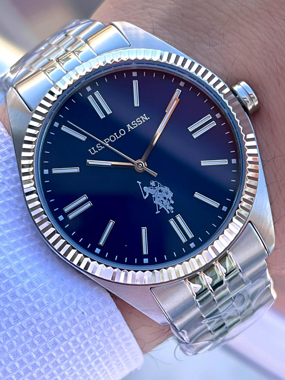 U.S.Polo Assn Çelik Kasa Ve Kordon 2 Yıl Garantili 3 Atm Suya Day