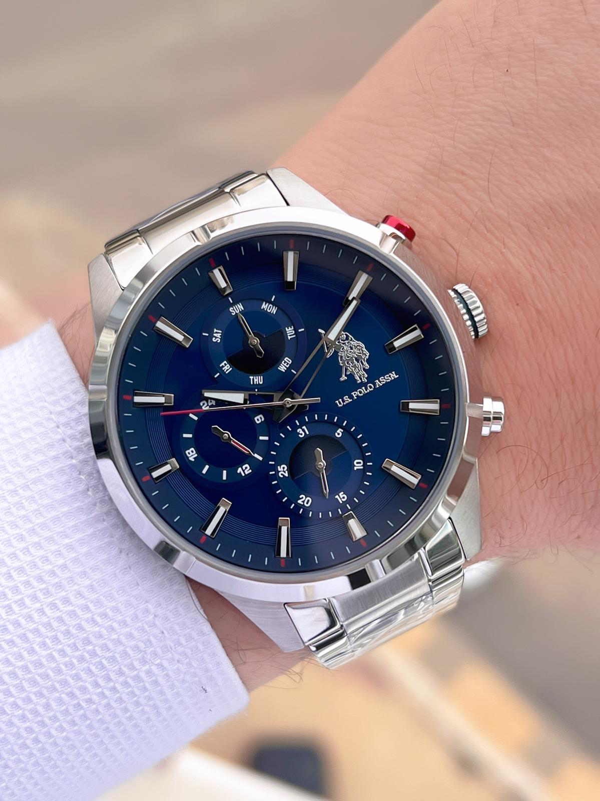 U.S.Polo Assn Çelik Kordon İç Fonksiyonları Aktif 5 Atm Suya Daya