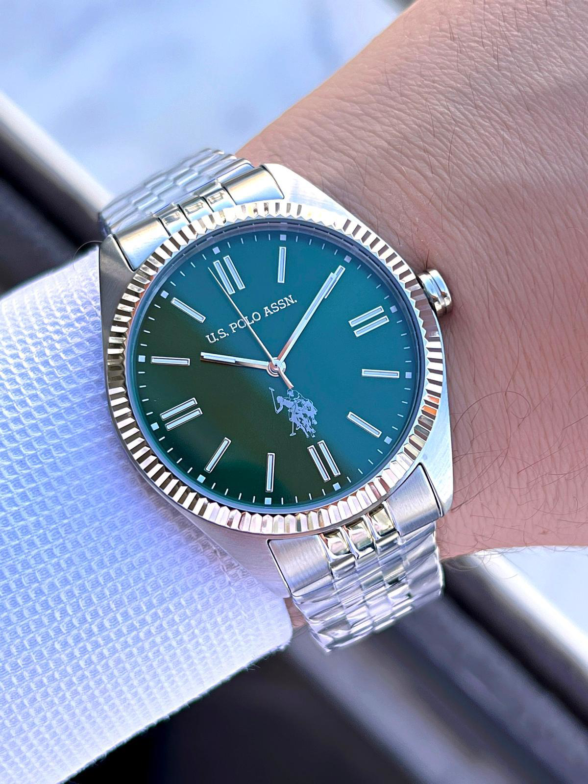 U.S.Polo Assn Çelik Kasa Ve Kordon 2 Yıl Garantili 3 Atm Suya Day