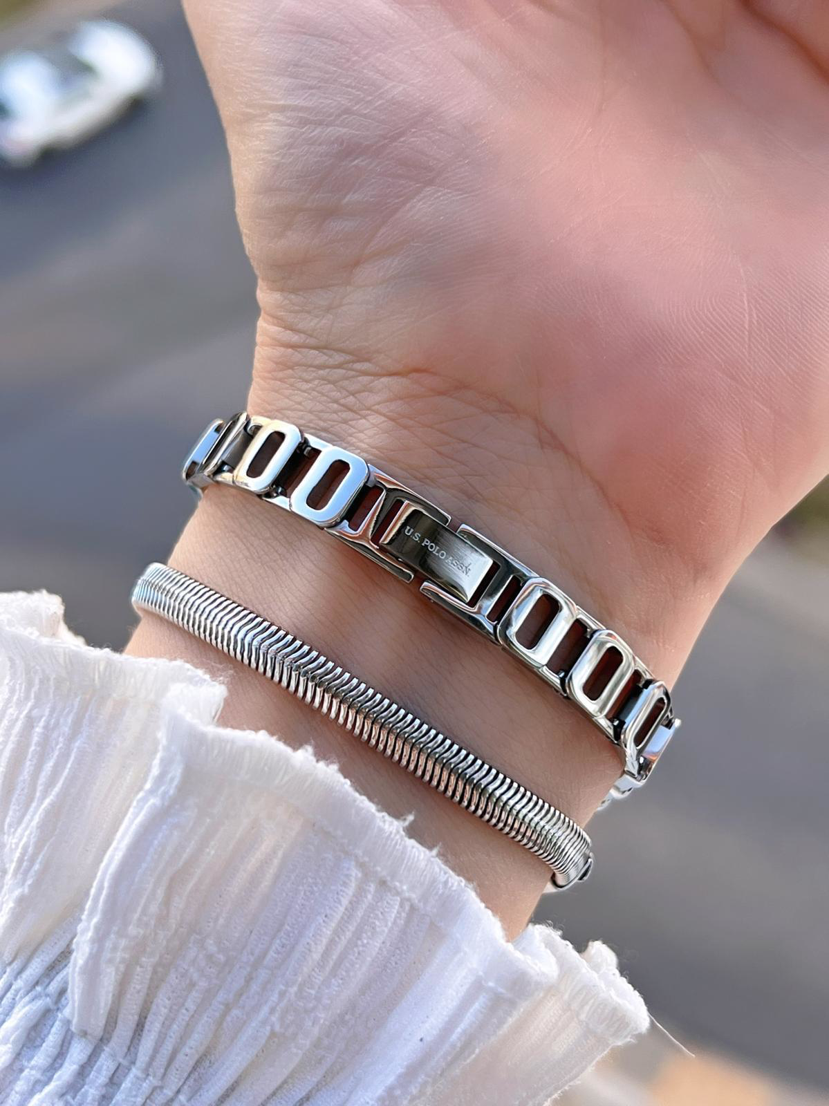 U.S.POLO ASSN Çelik Kordon 3 Atm Suya Dayanıklı Kadın Kol Saati+B