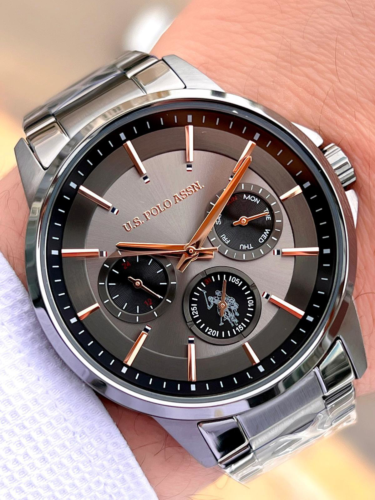 U.S.Polo Assn Çelik Kordon İç Fonksiyonları Aktif 5 Atm Suya Daya