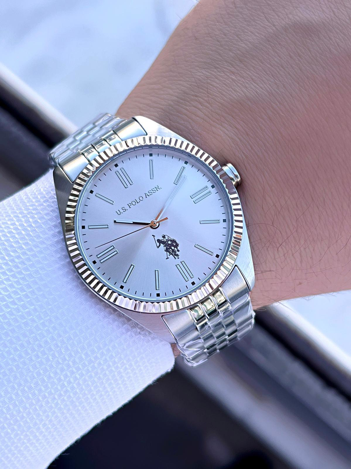 U.S.Polo Assn Çelik Kasa Ve Kordon 2 Yıl Garantili 3 Atm Suya Day