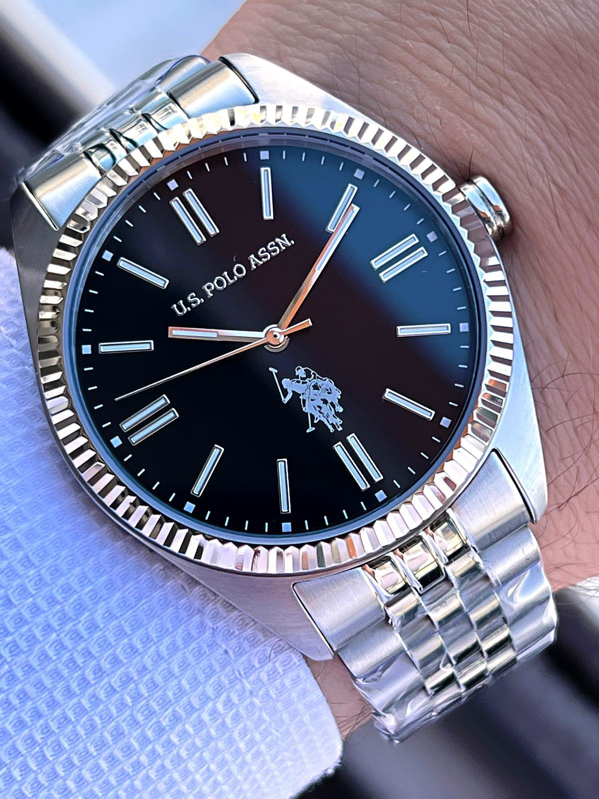 U.S.Polo Assn Çelik Kasa Ve Kordon 2 Yıl Garantili 3 Atm Suya Day