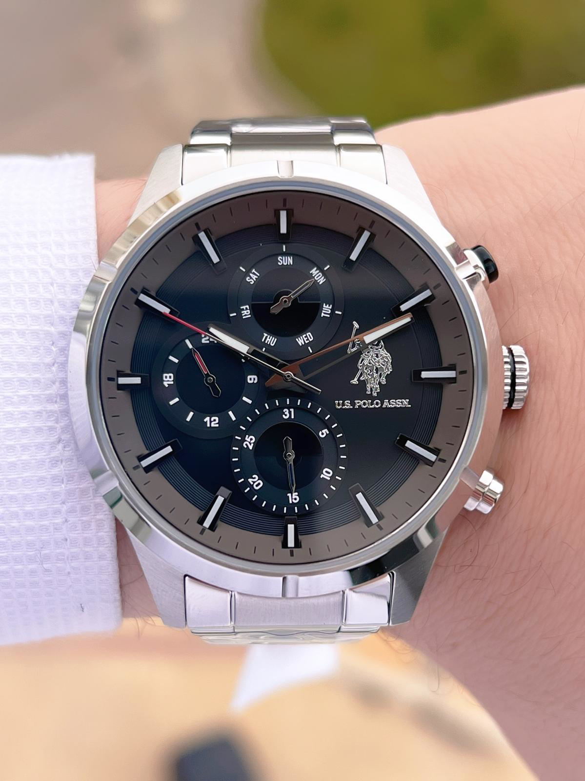 U.S.Polo Assn Çelik Kordon İç Fonksiyonları Aktif 5 Atm Suya Daya U.S.Polo Assn Çelik Kordon İç Fonksiyonları Aktif 5 Atm Suya Daya