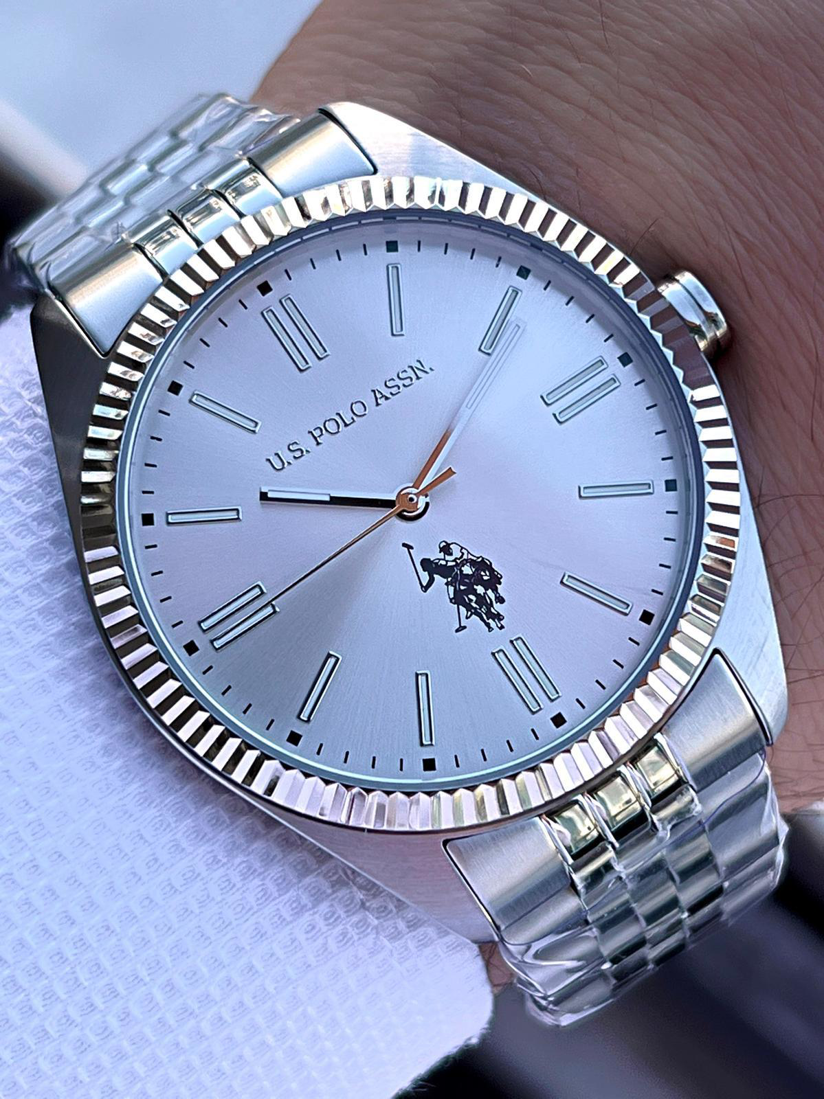 U.S.Polo Assn Çelik Kasa Ve Kordon 2 Yıl Garantili 3 Atm Suya Day