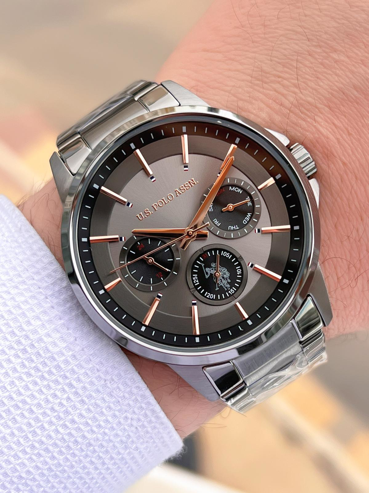 U.S.Polo Assn Çelik Kordon İç Fonksiyonları Aktif 5 Atm Suya Daya