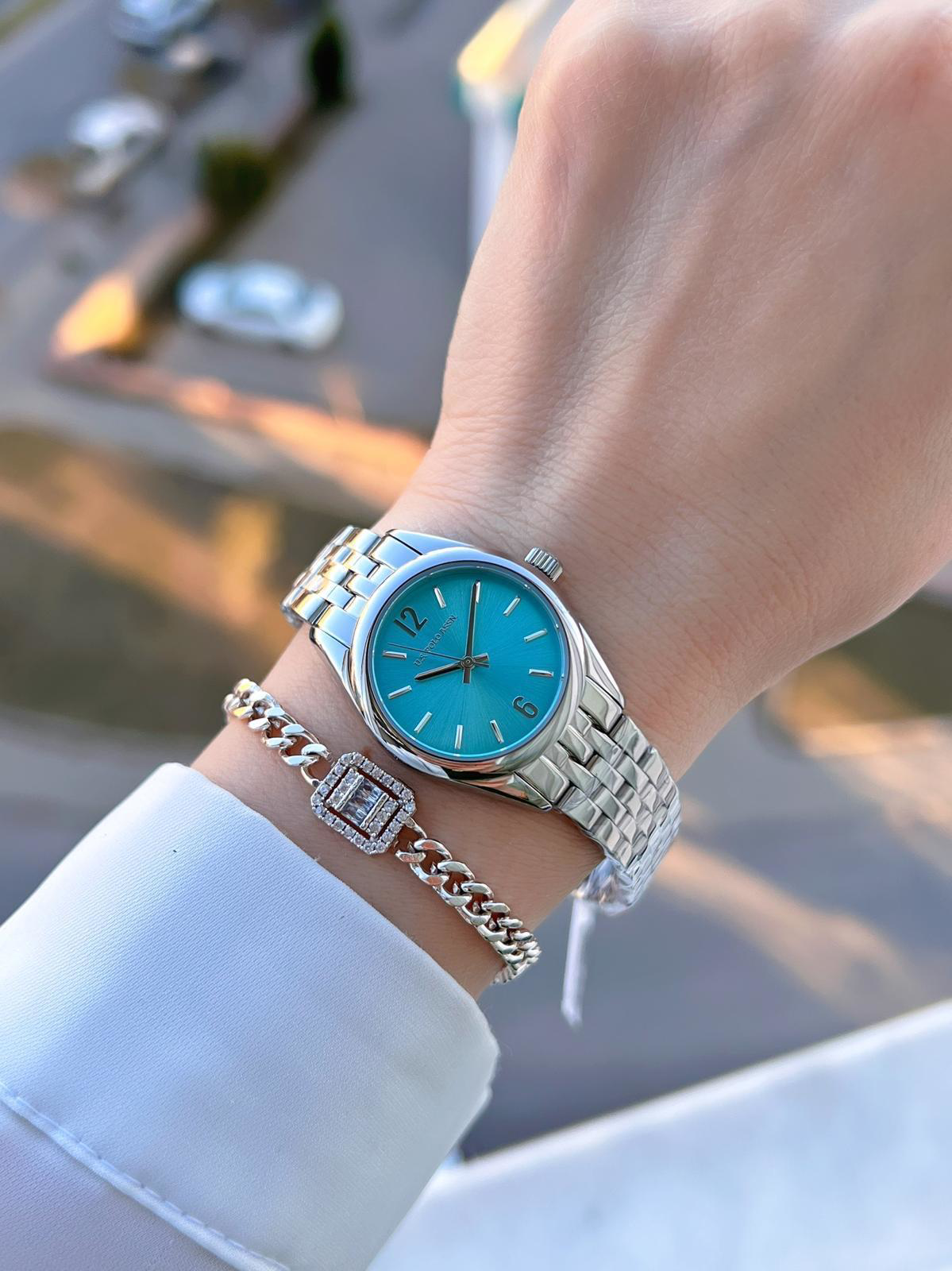 U.S.POLO ASSN Çelik Kordon 5 Atm Suya Dayanıklı Kadın Kol Saati+B