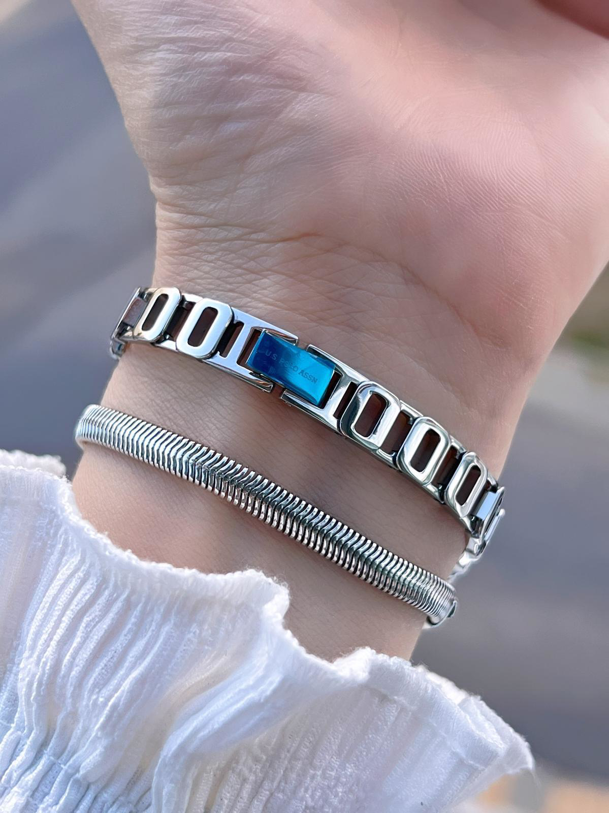 U.S.POLO ASSN Çelik Kordon 3 Atm Suya Dayanıklı Kadın Kol Saati+B