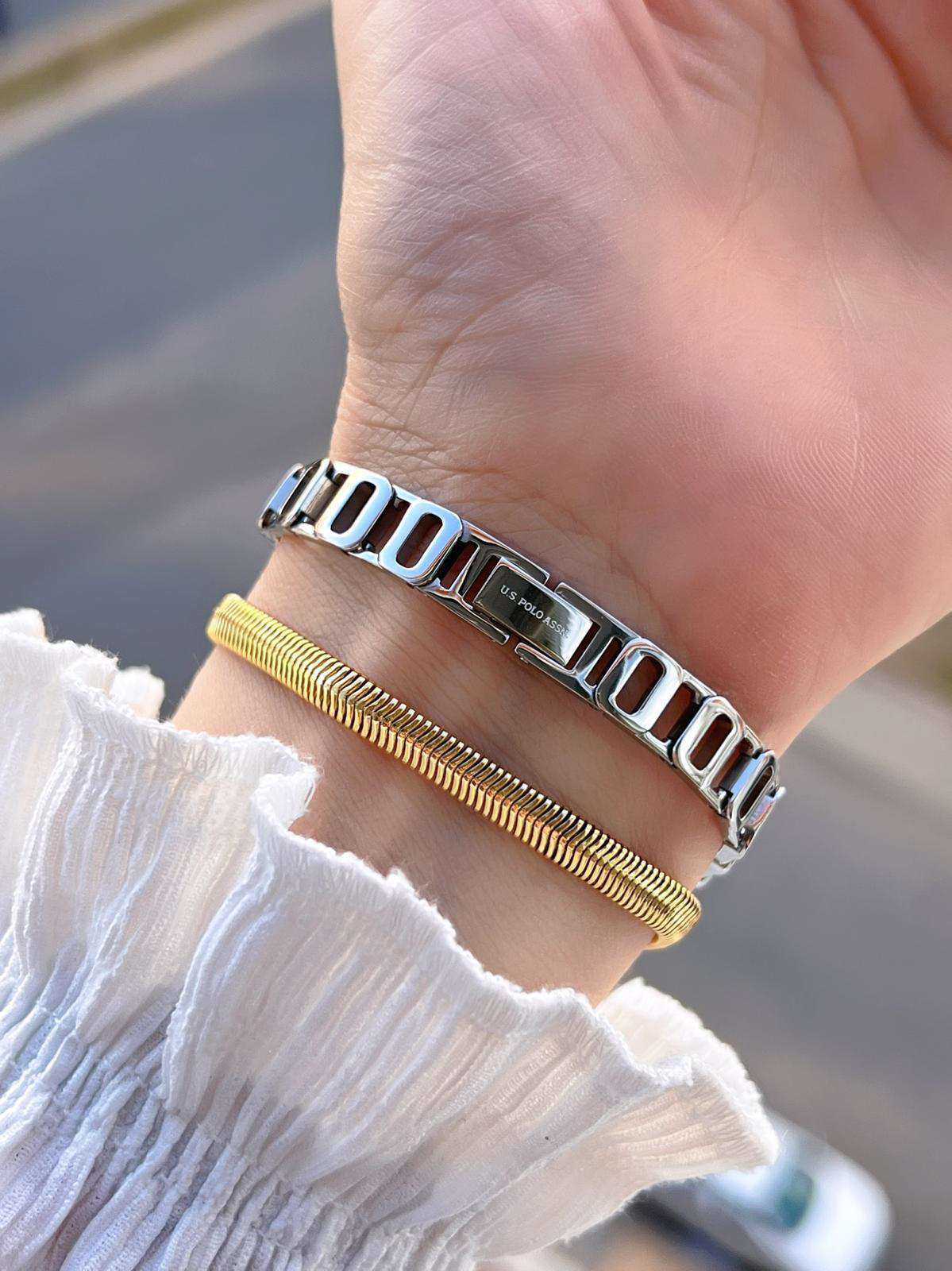 U.S.POLO ASSN Çelik Kordon 3 Atm Suya Dayanıklı Kadın Kol Saati+B