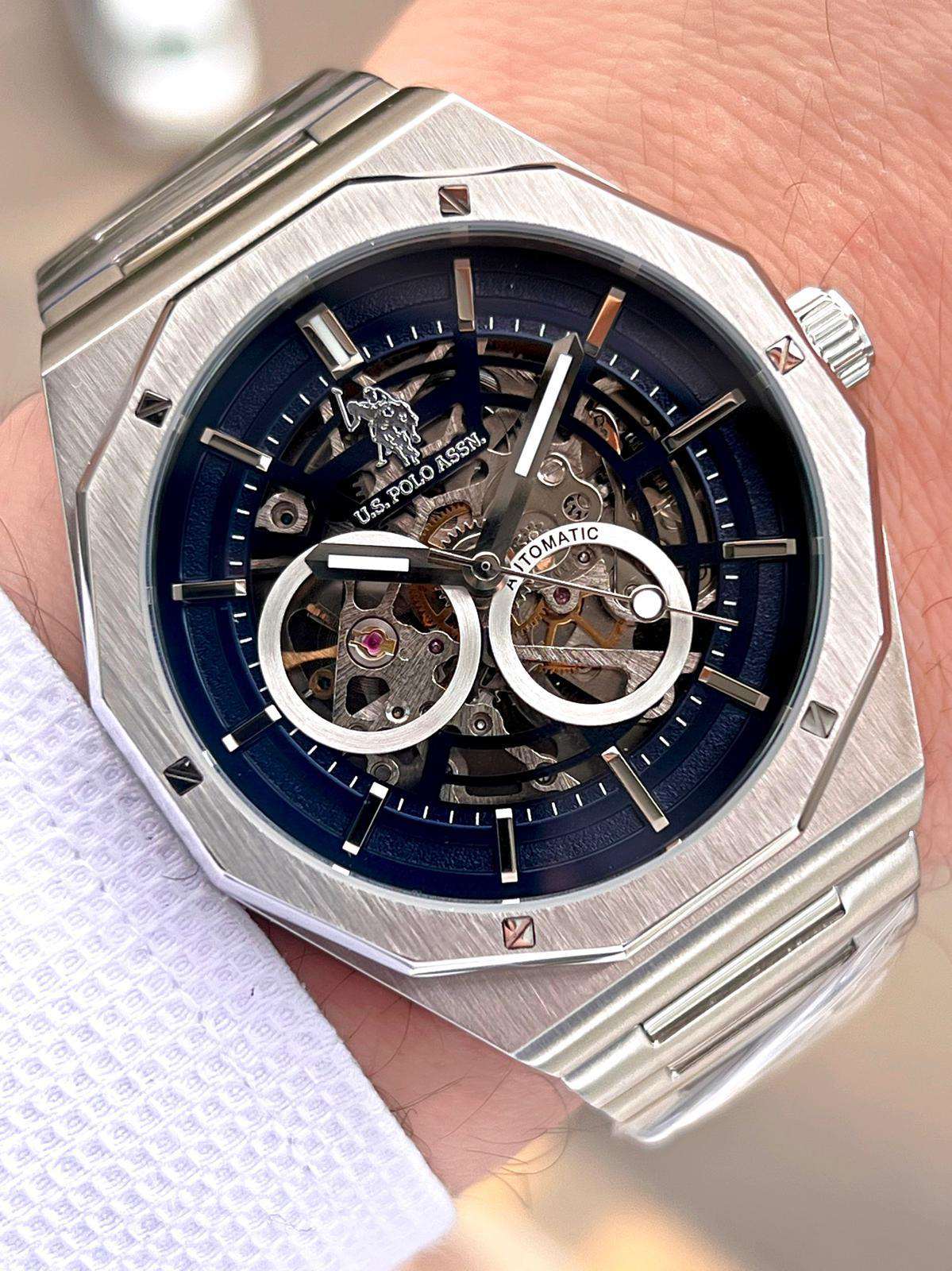 U.S.Polo Assn Otomatik Mekanizmalı Çelik Kasa&Kordonlu 2 Yıl Gara