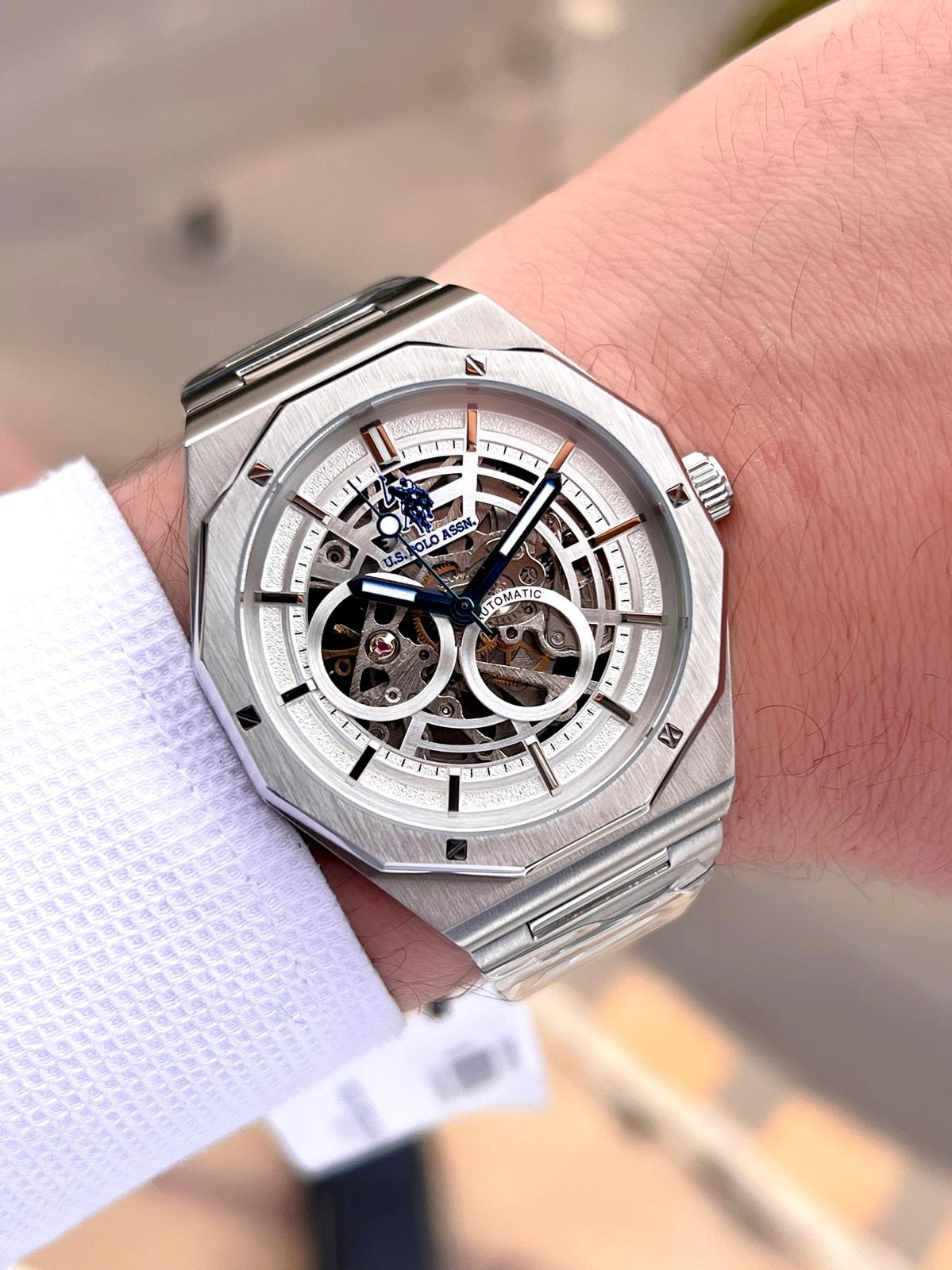 U.S.Polo Assn Otomatik Mekanizmalı Çelik Kasa&Kordonlu 2 Yıl Gara